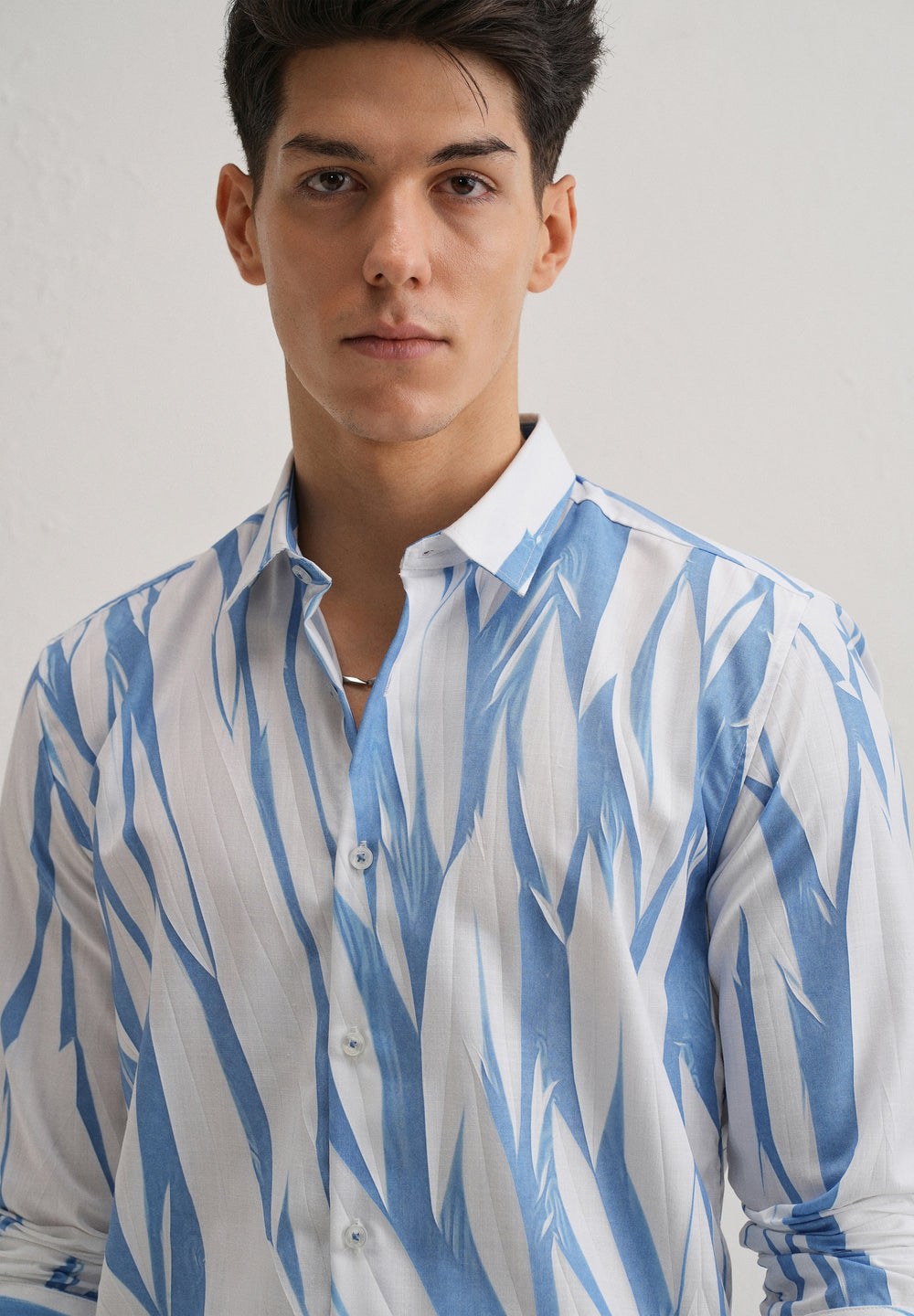 Abstract Blue Shirt