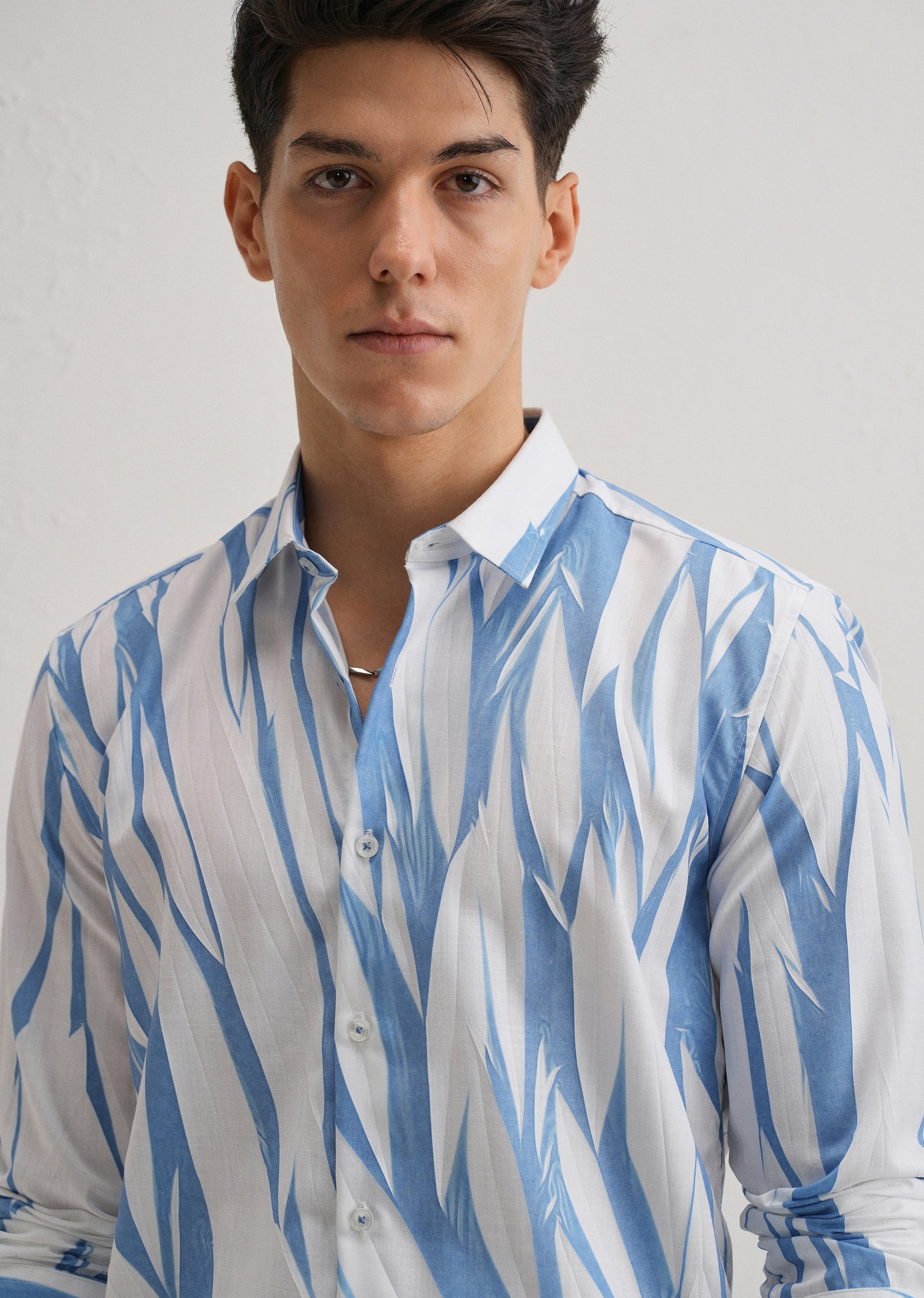 Abstract Blue Shirt