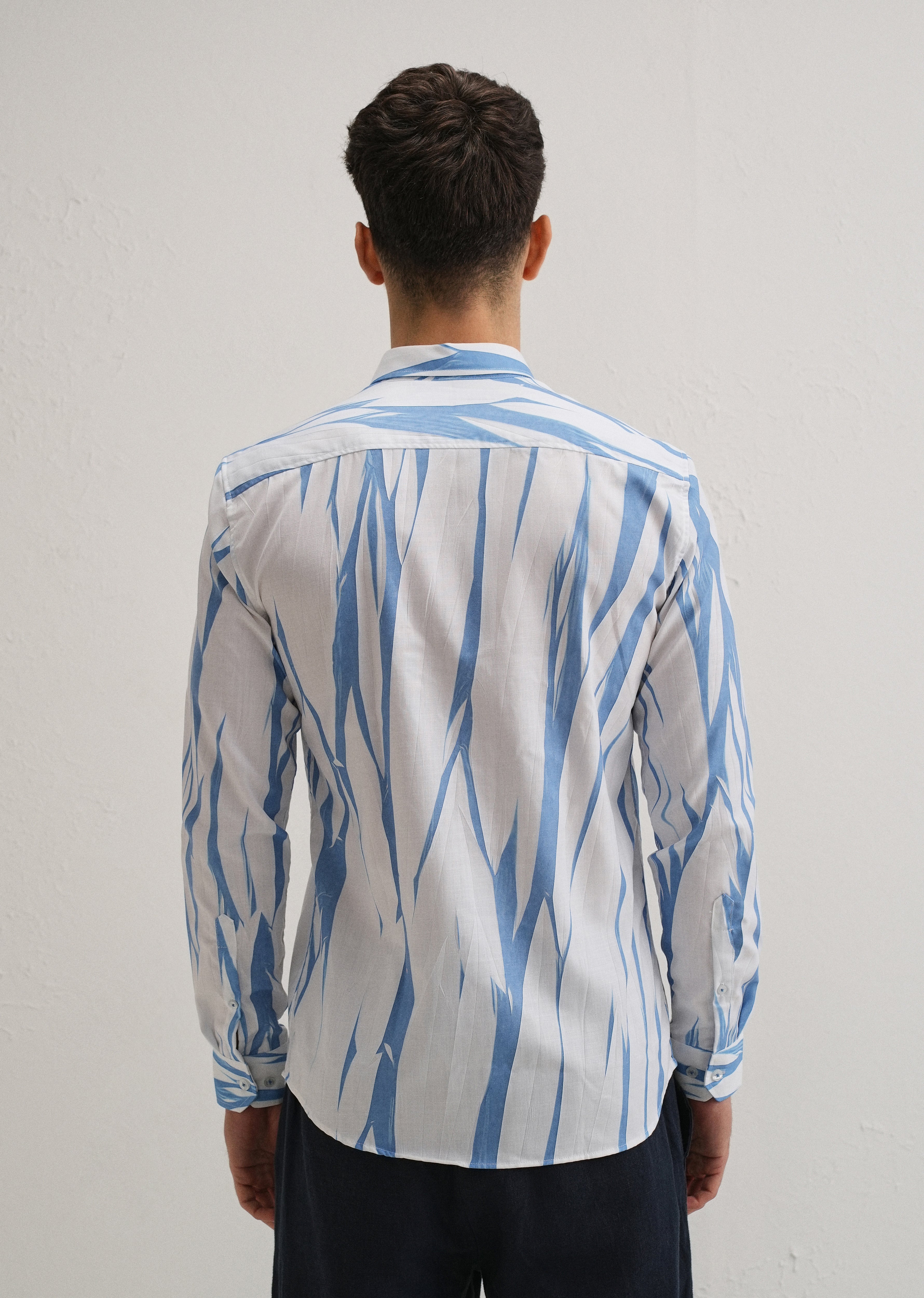 Abstract Blue Shirt