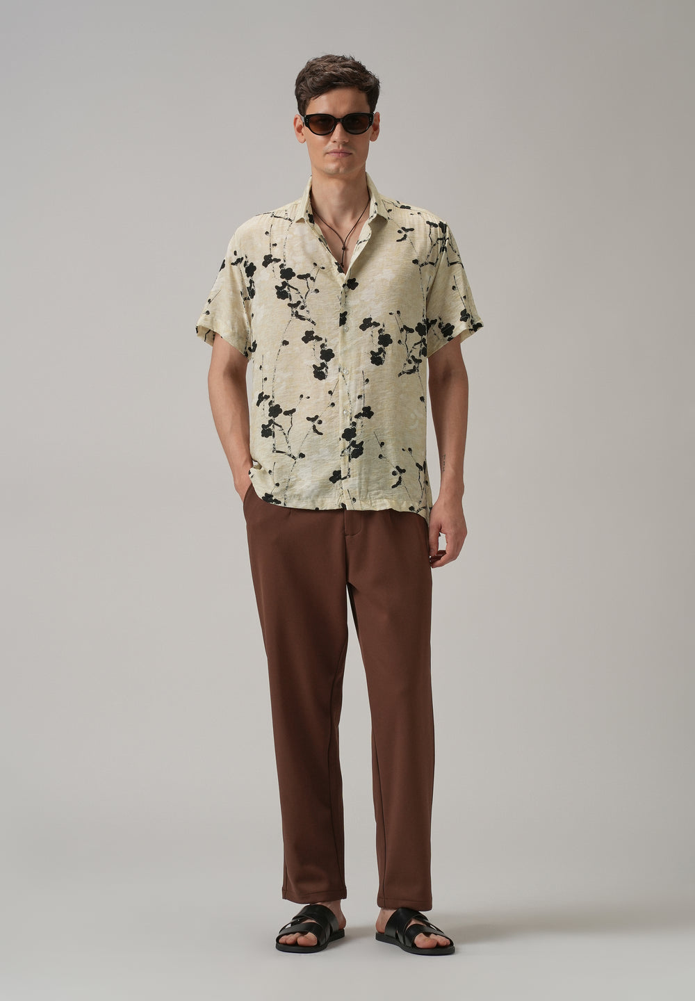 Abstract Flora Printed Shirt