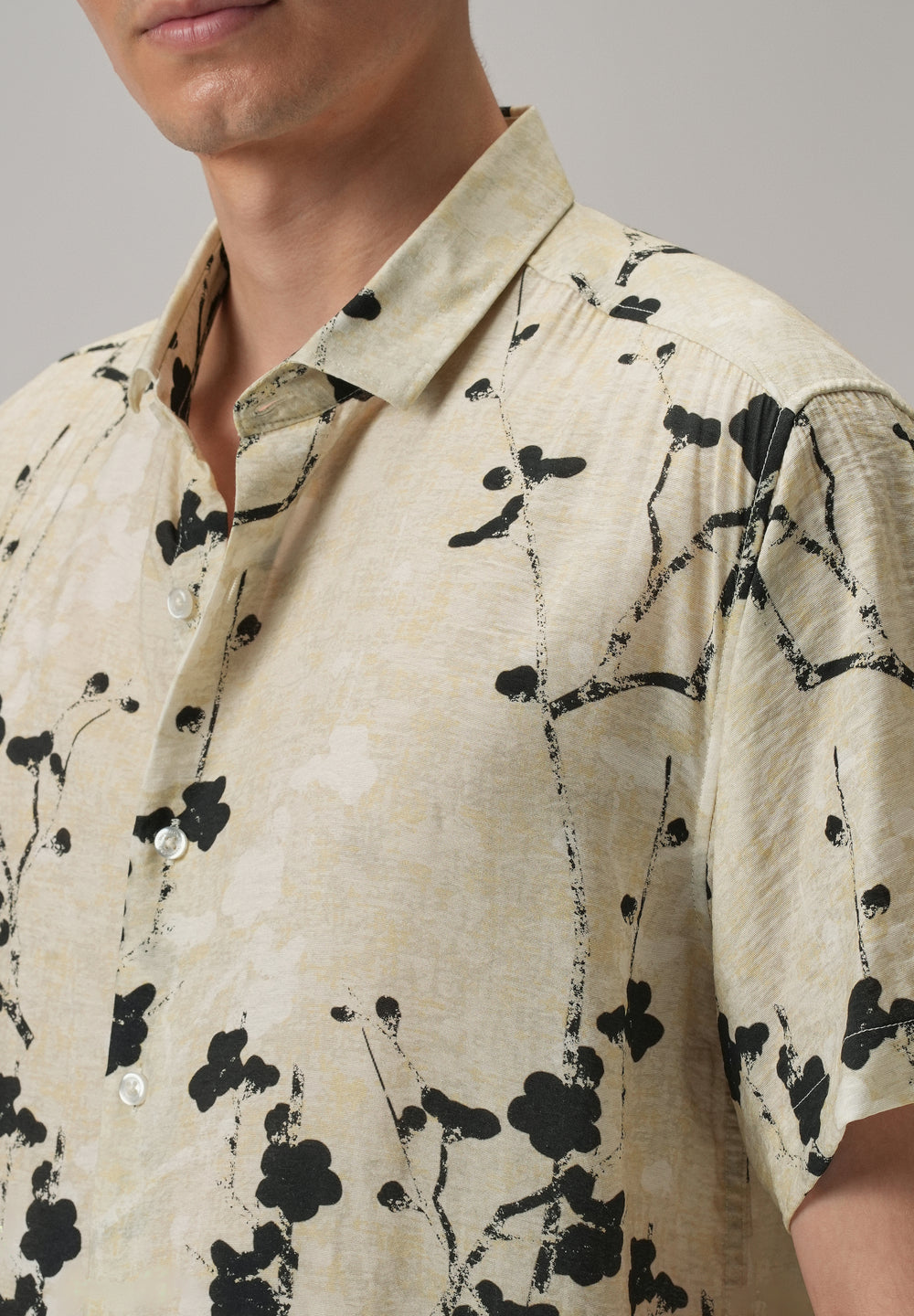 Abstract Flora Printed Shirt