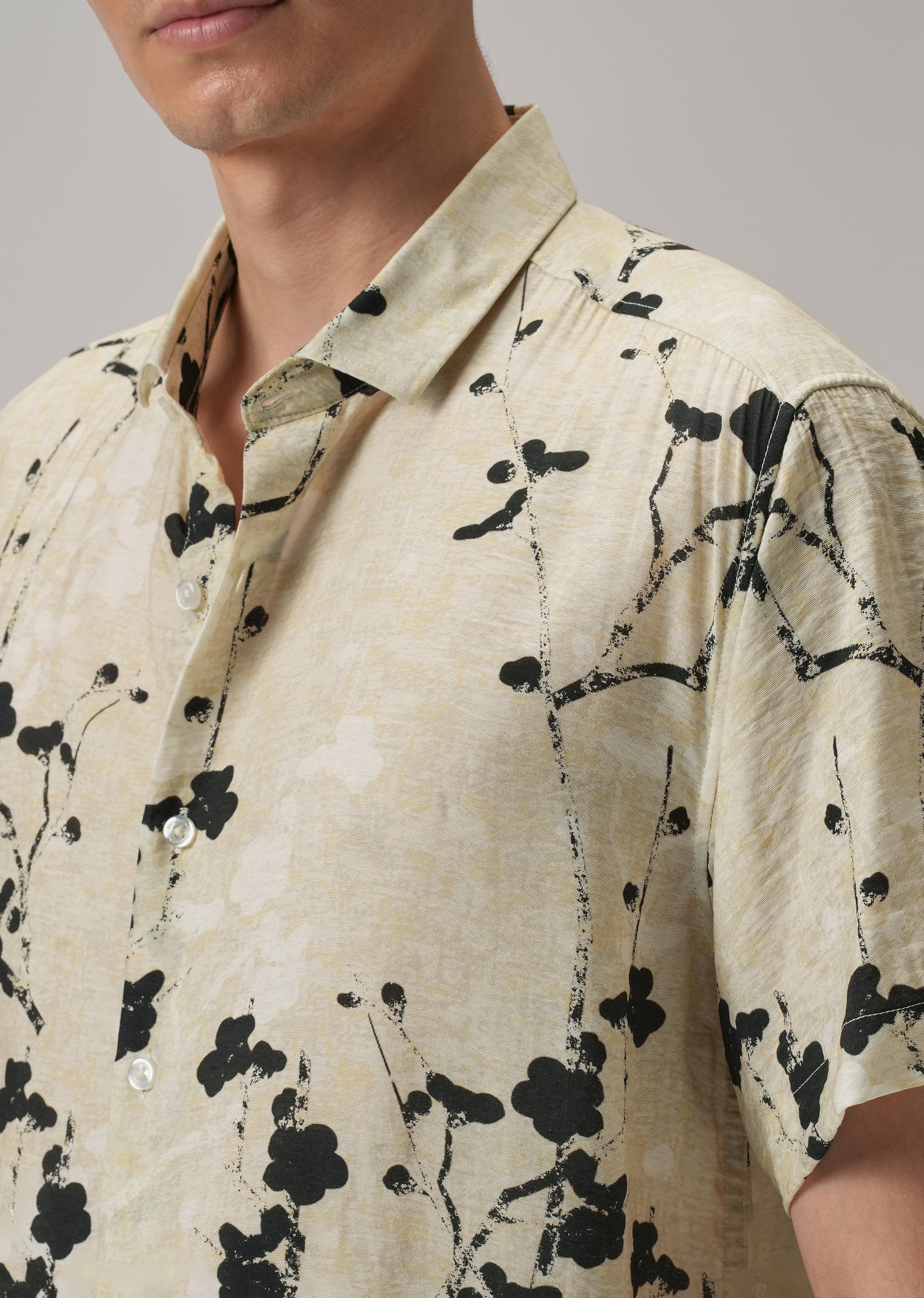 Abstract Flora Printed Shirt
