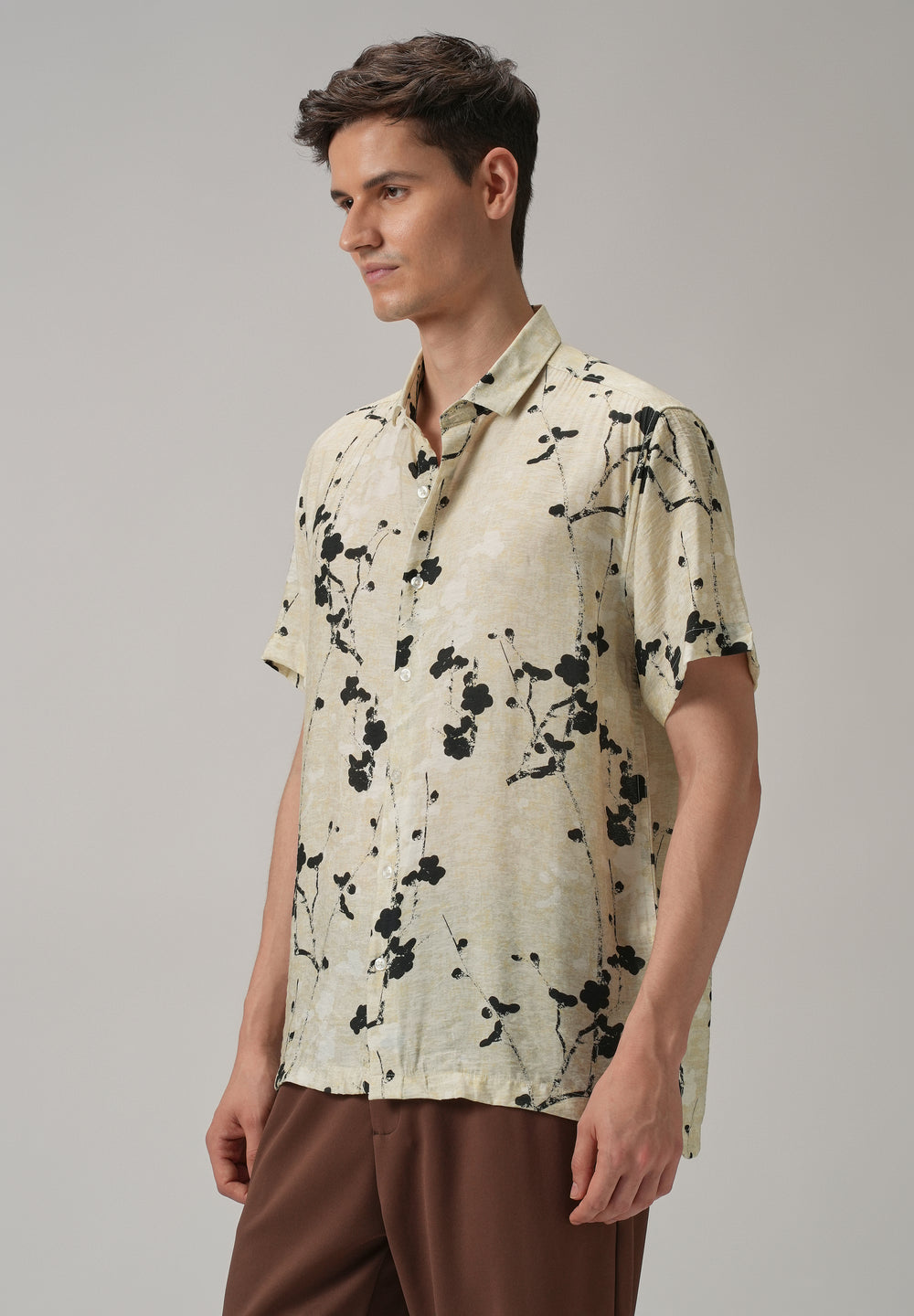 Abstract Flora Printed Shirt