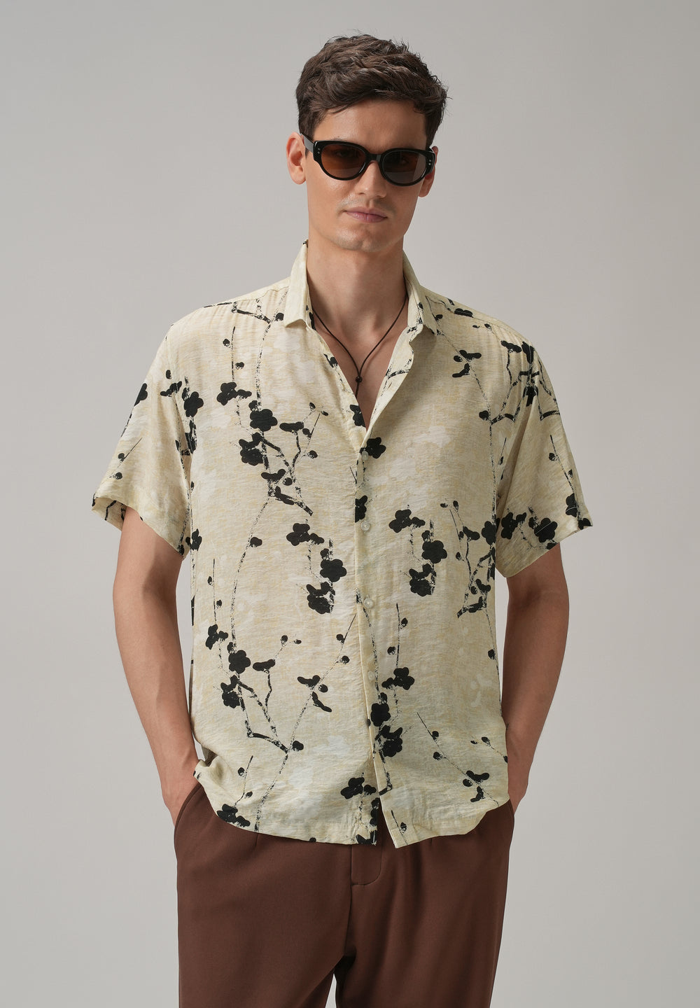 Abstract Flora Printed Shirt