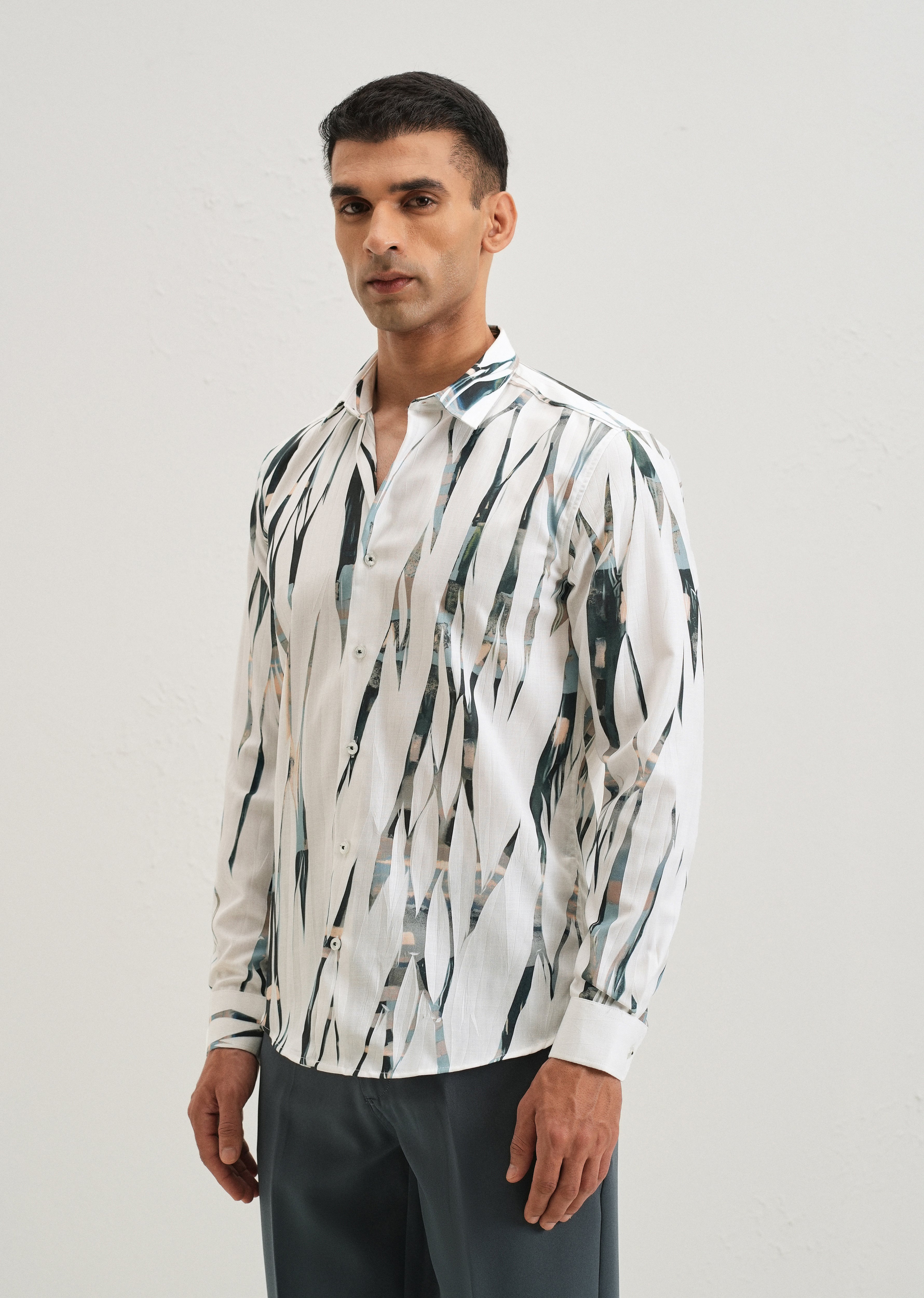 Abstract Green Shirt