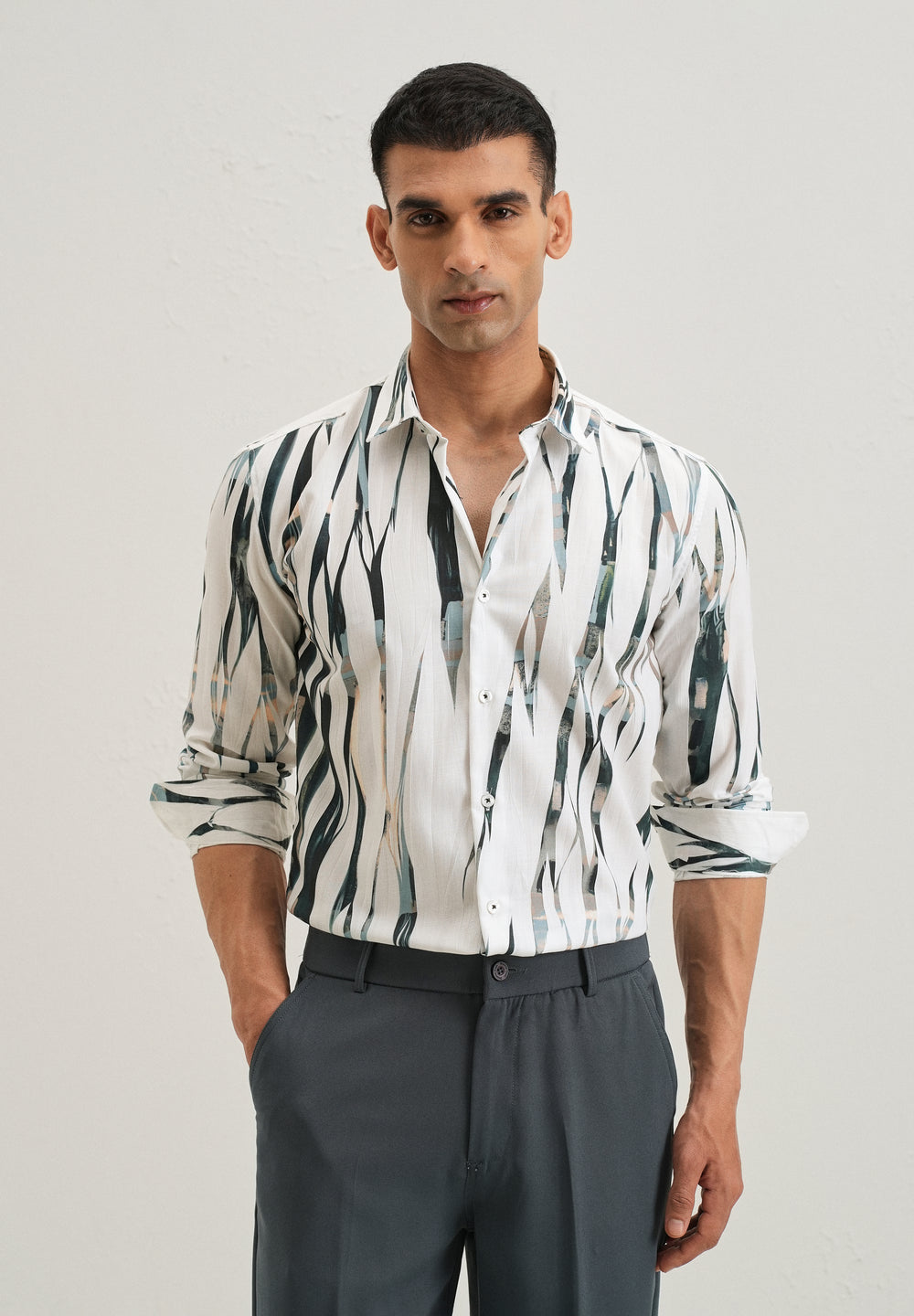 Abstract Green Shirt