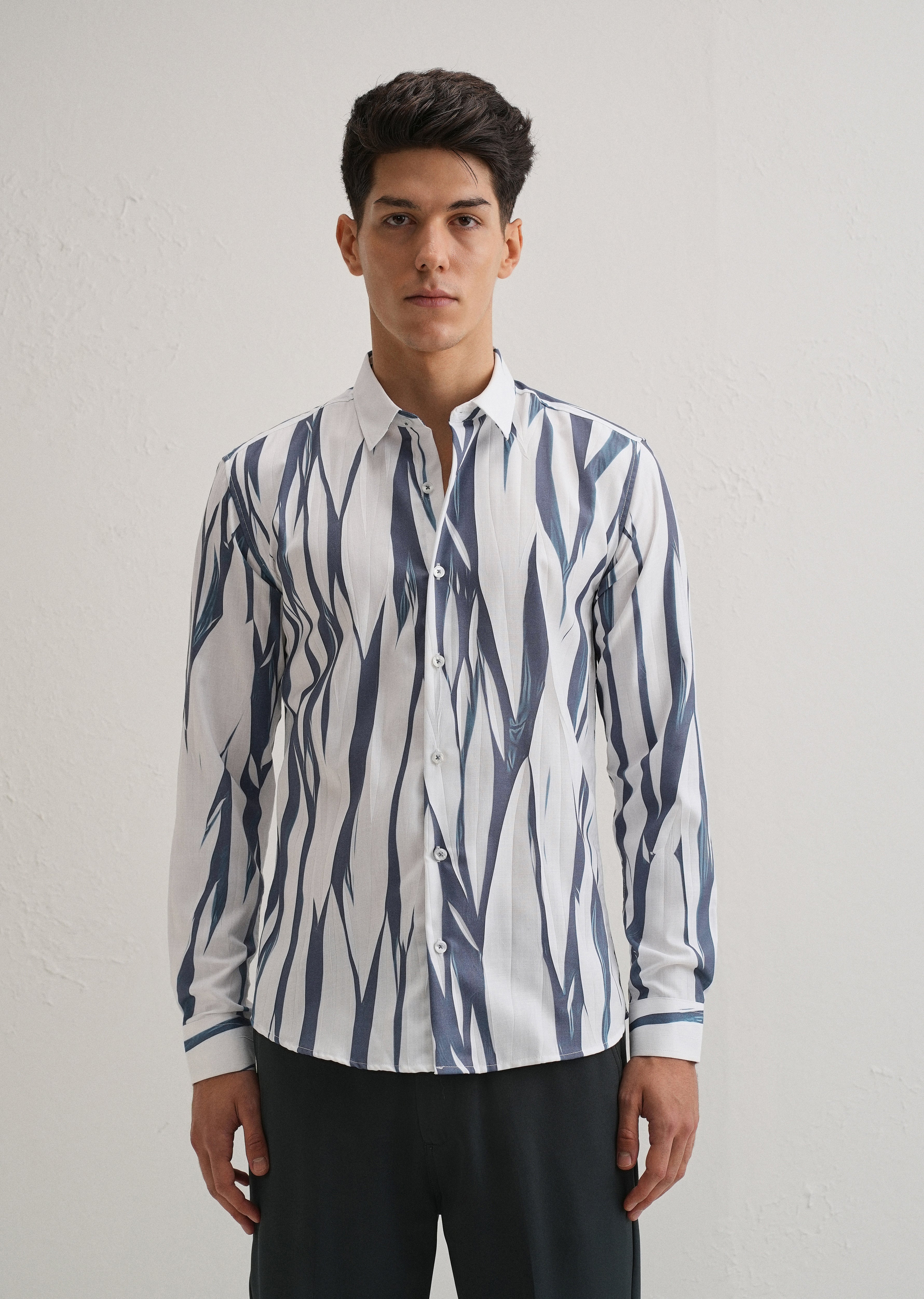 Abstract Grey Shirt