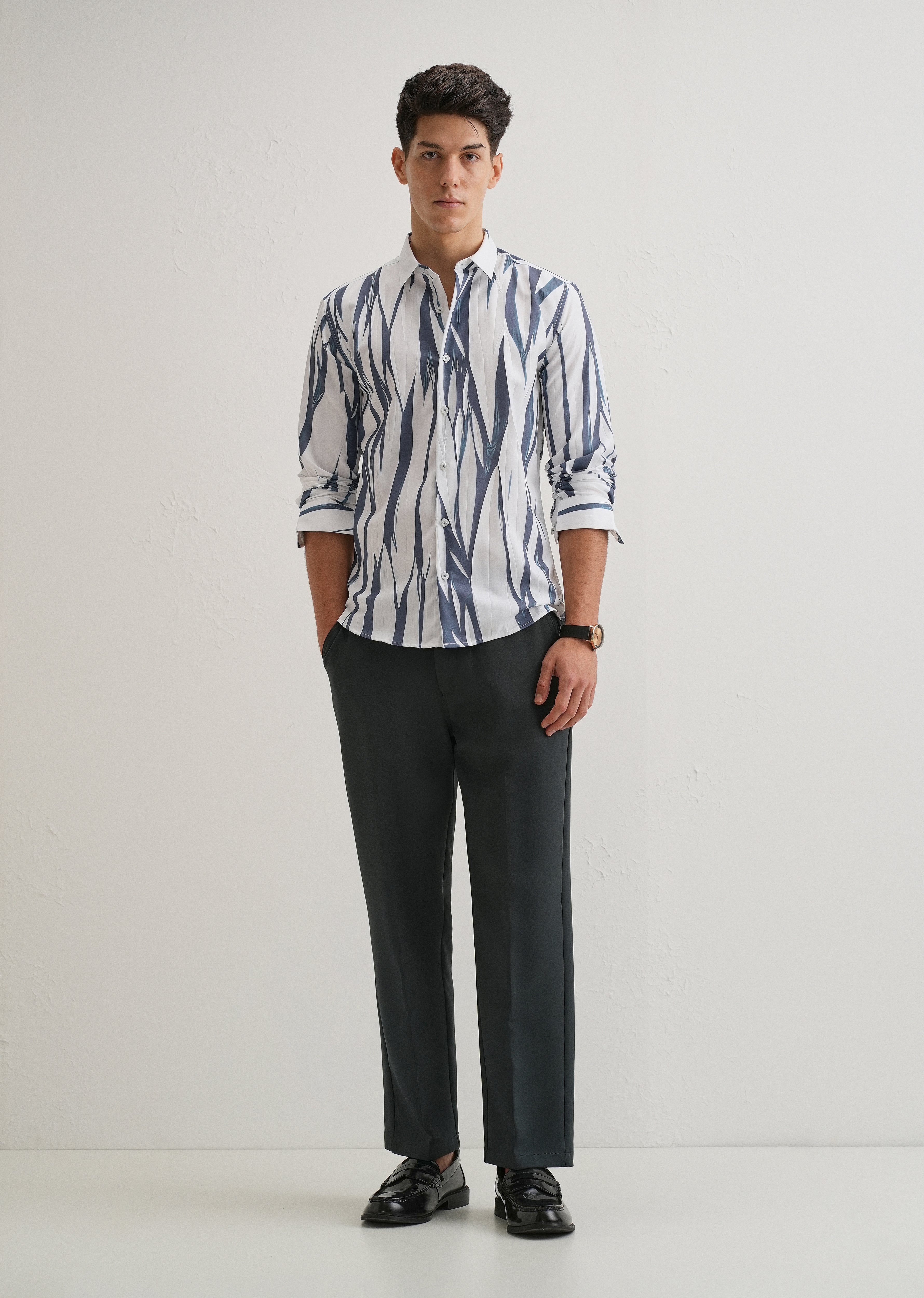Abstract Grey Shirt
