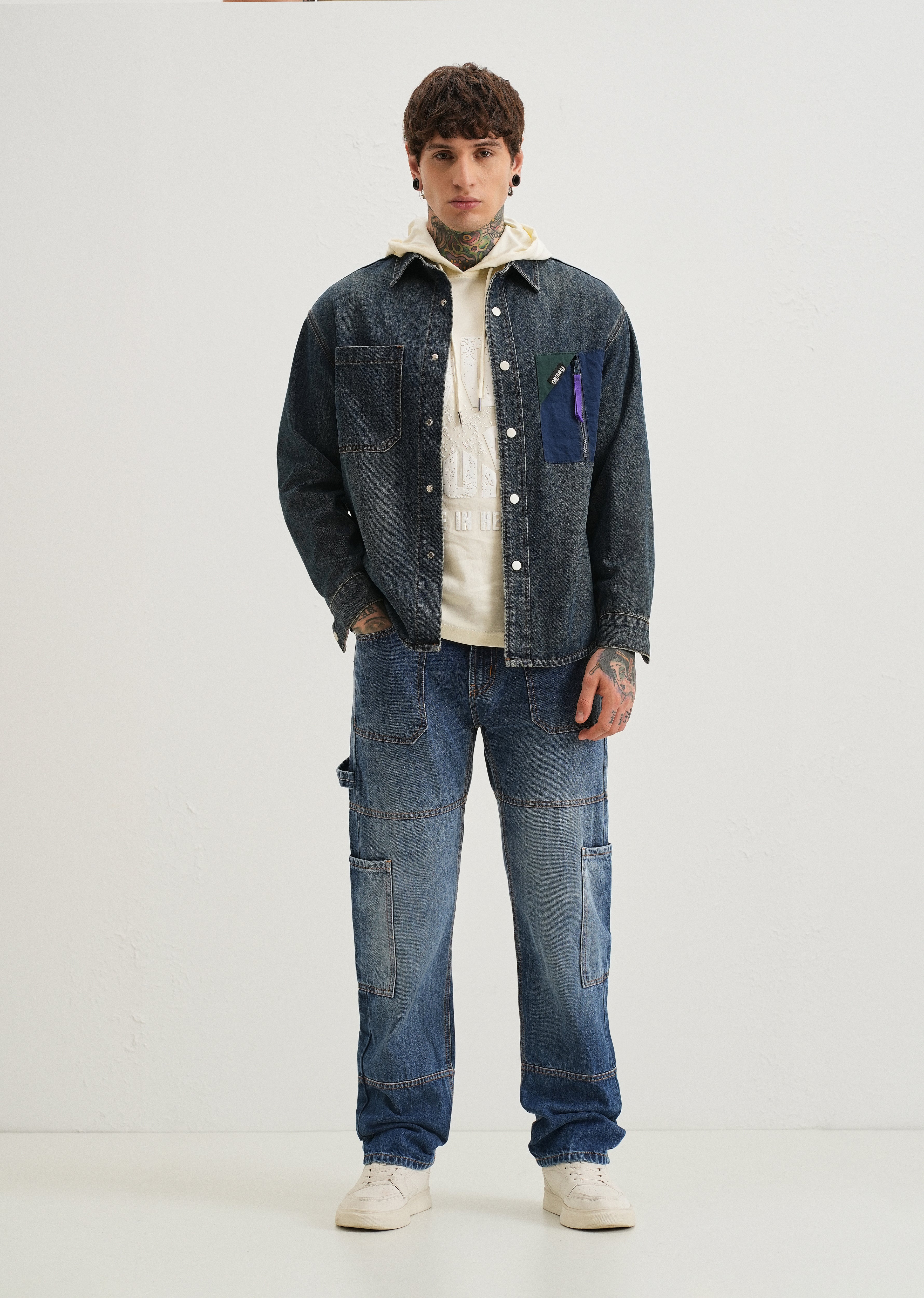 Aero Blue Baggy fit Jeans