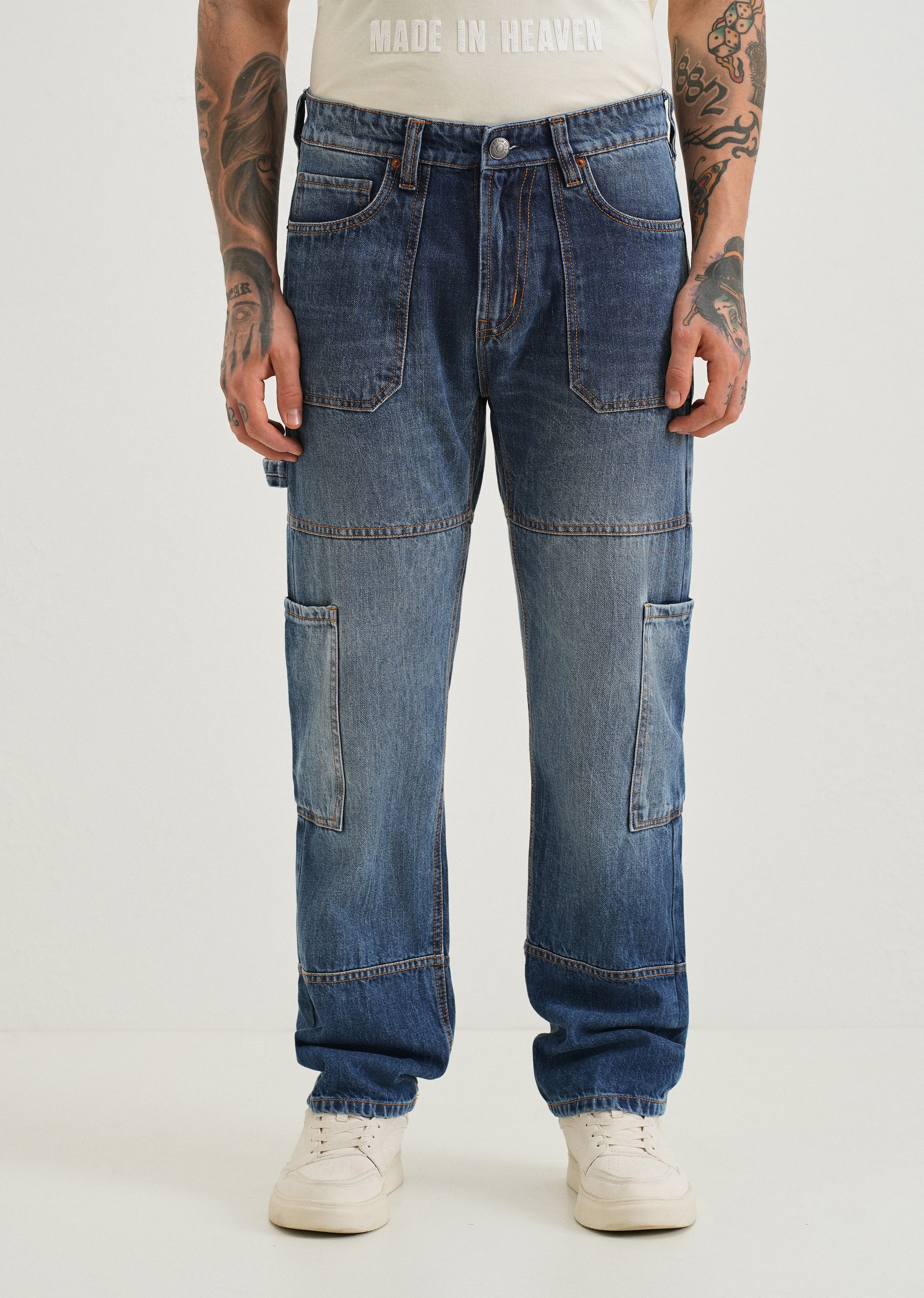 Aero Blue Baggy fit Jeans