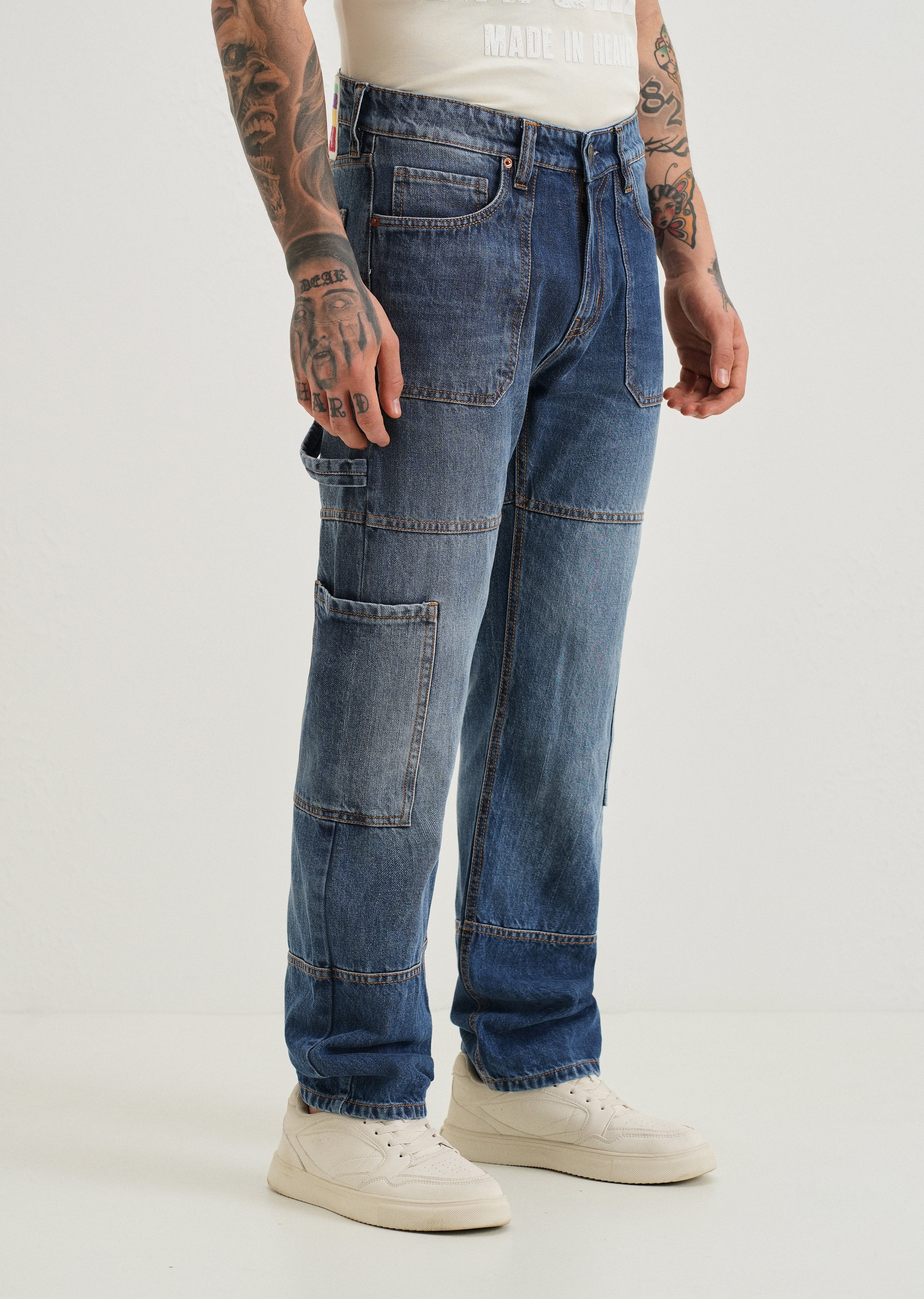 Aero Blue Baggy fit Jeans