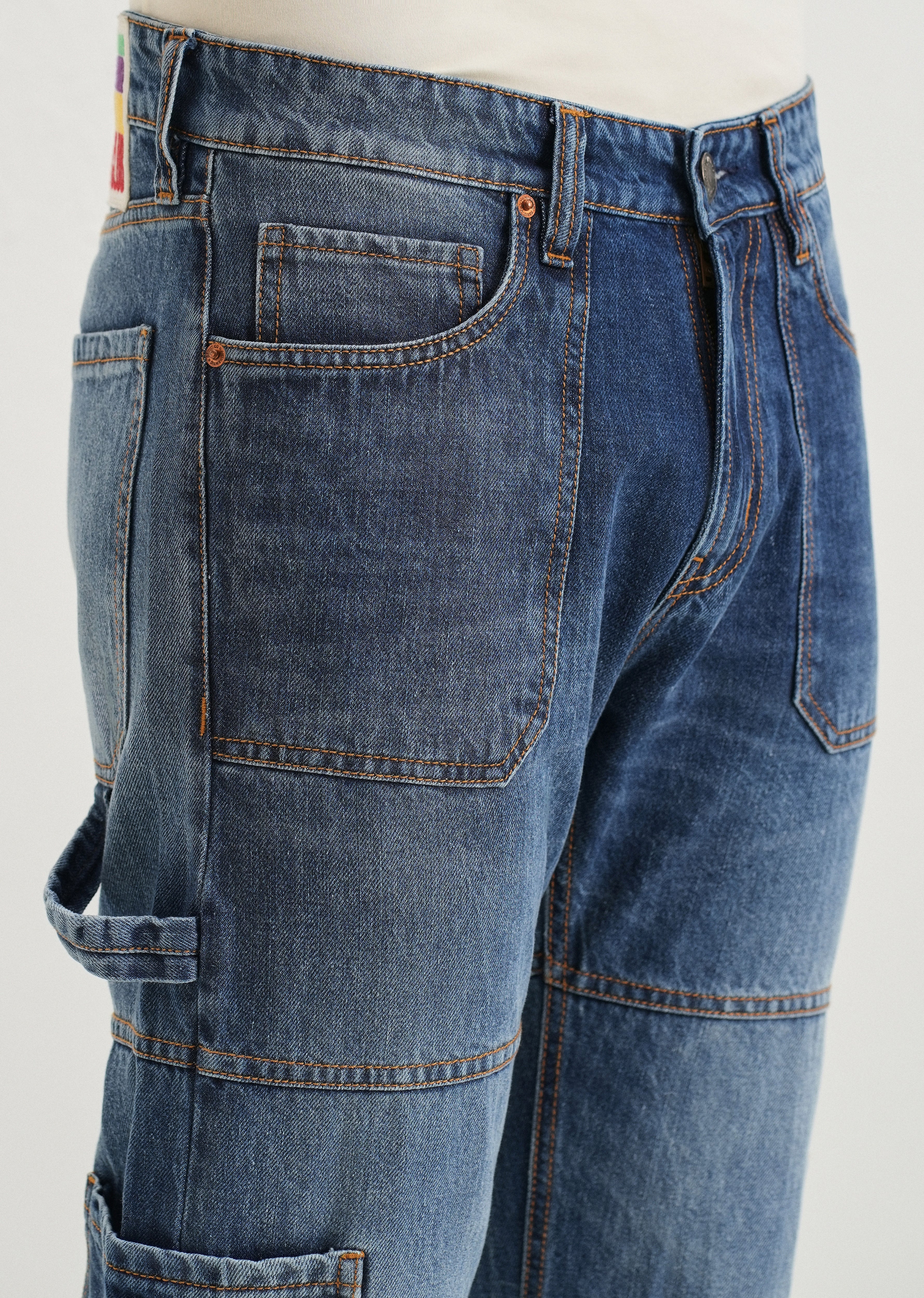 Aero Blue Baggy fit Jeans