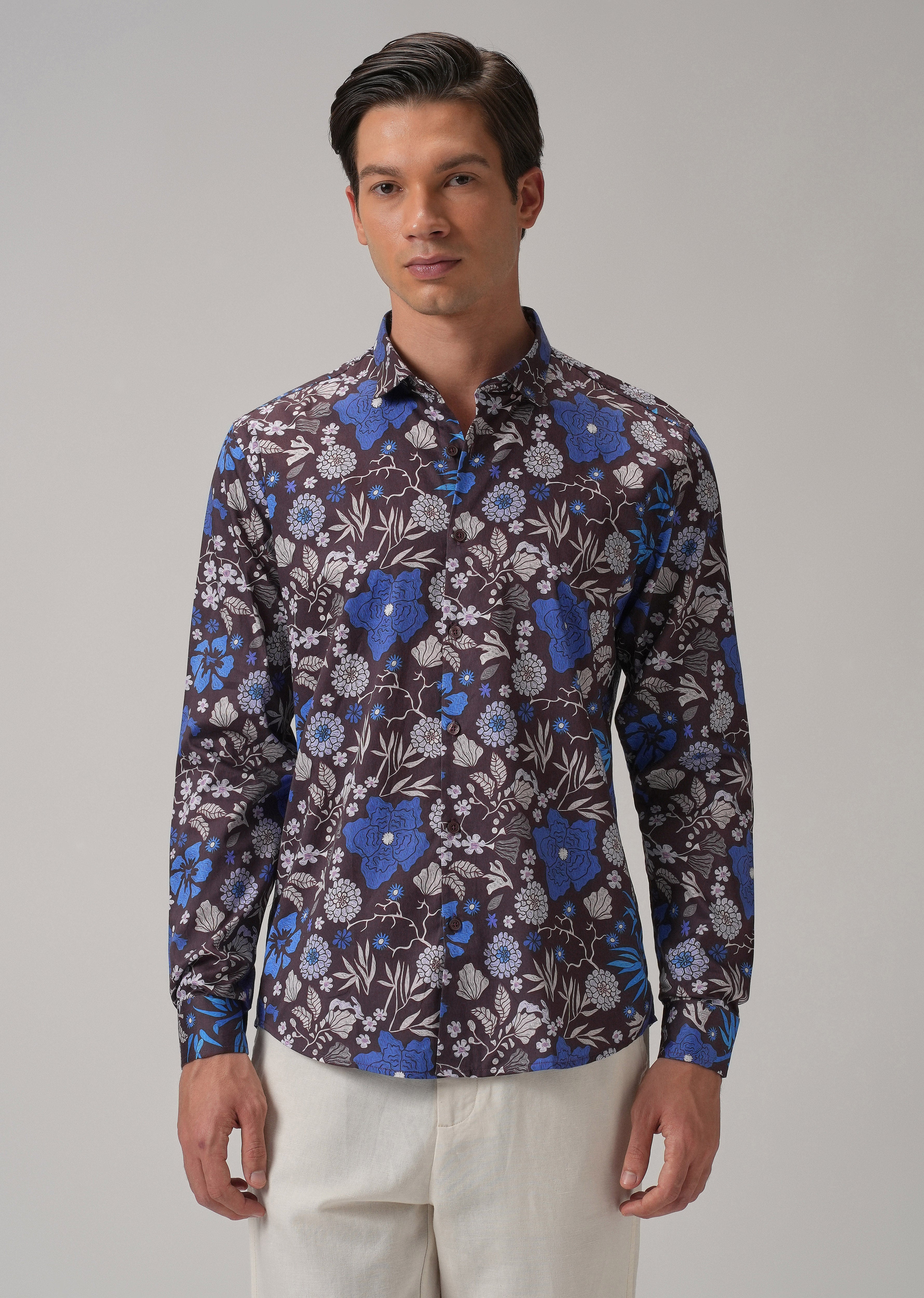 All Over Floral Printed Full Sleeve Shirt