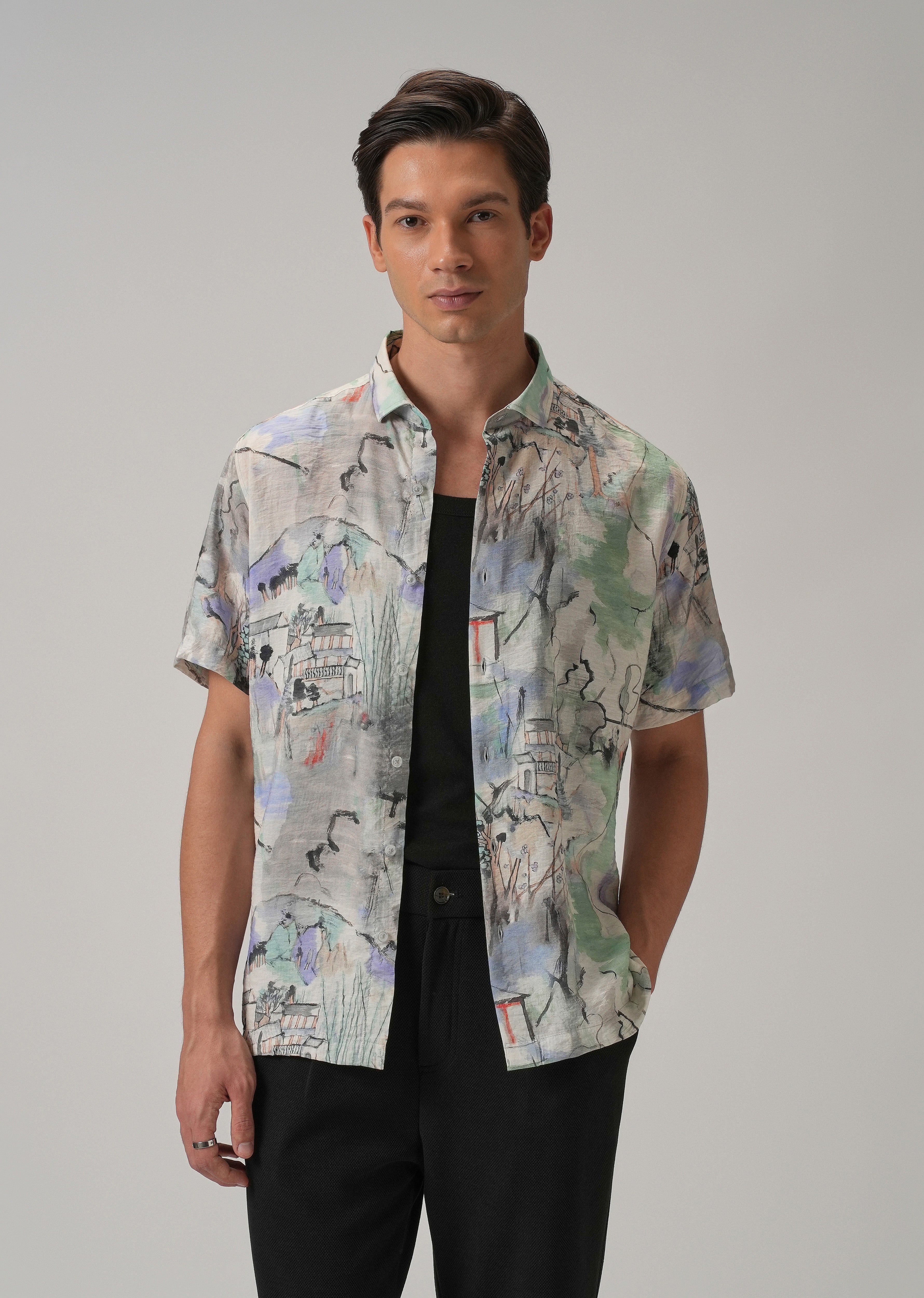 Alpine Aura Printed Shirt