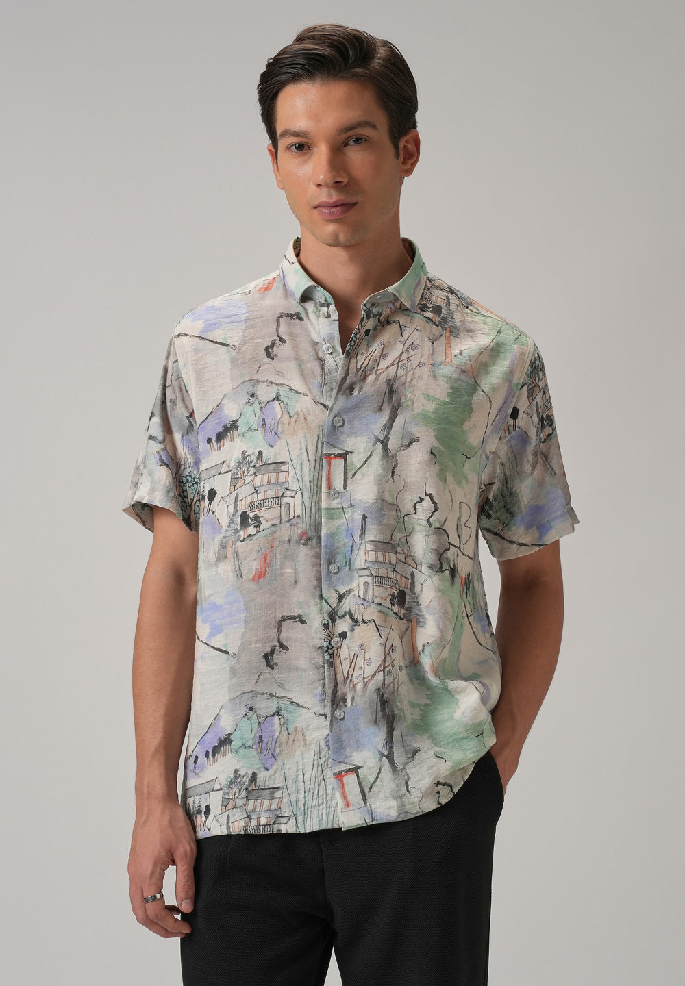 Alpine Aura Printed Shirt