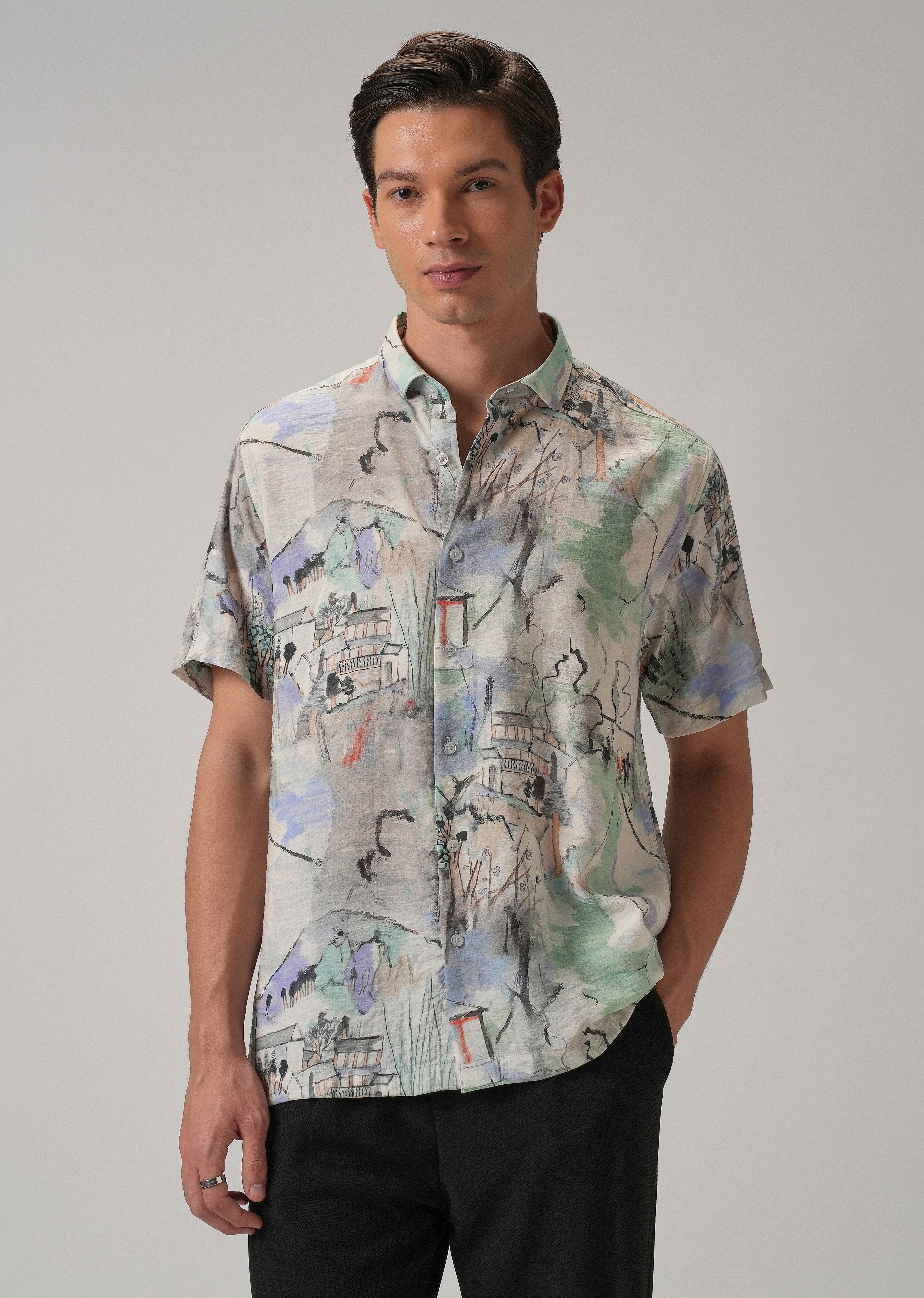 Alpine Aura Printed Shirt
