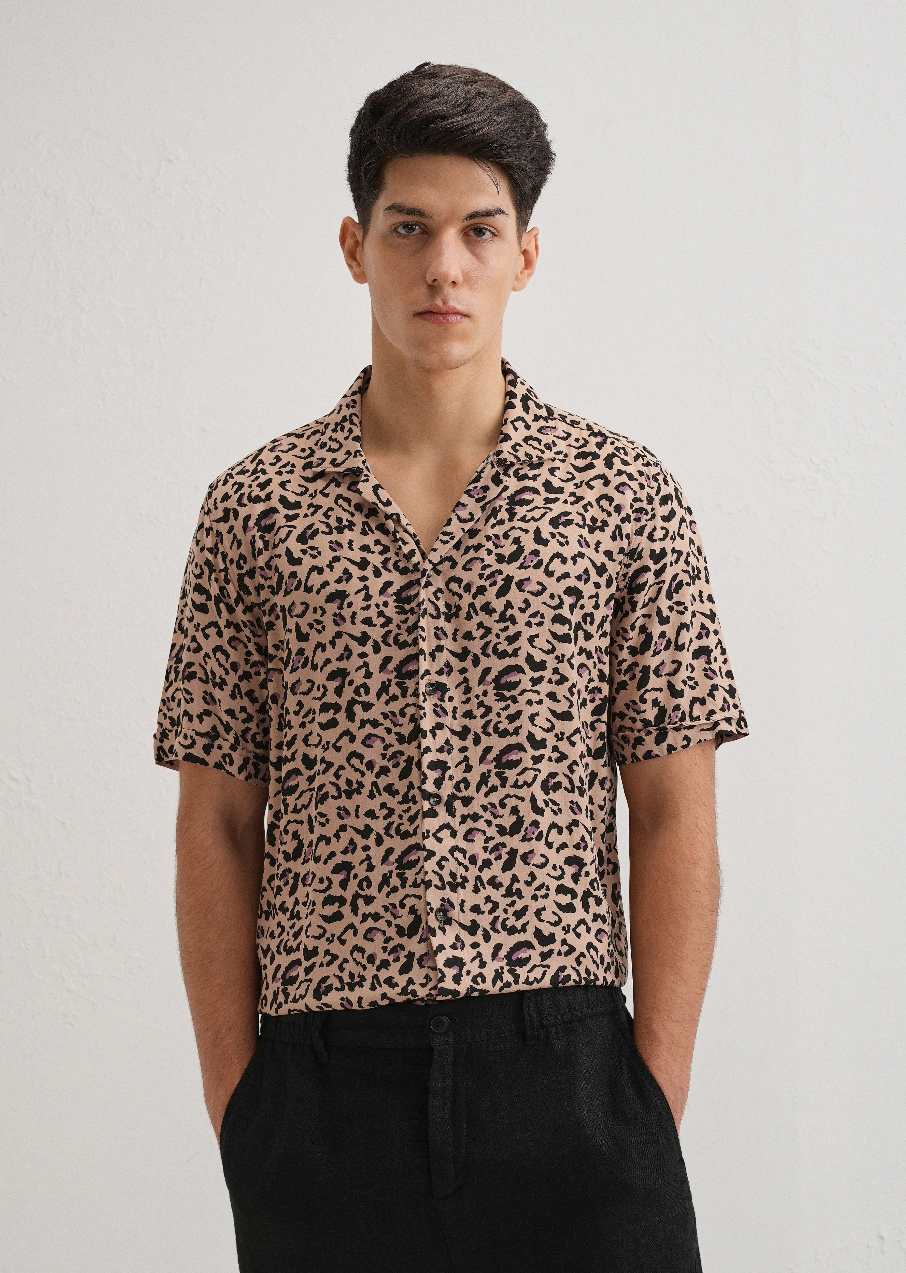 Animalistic Print Half sleeve shirt