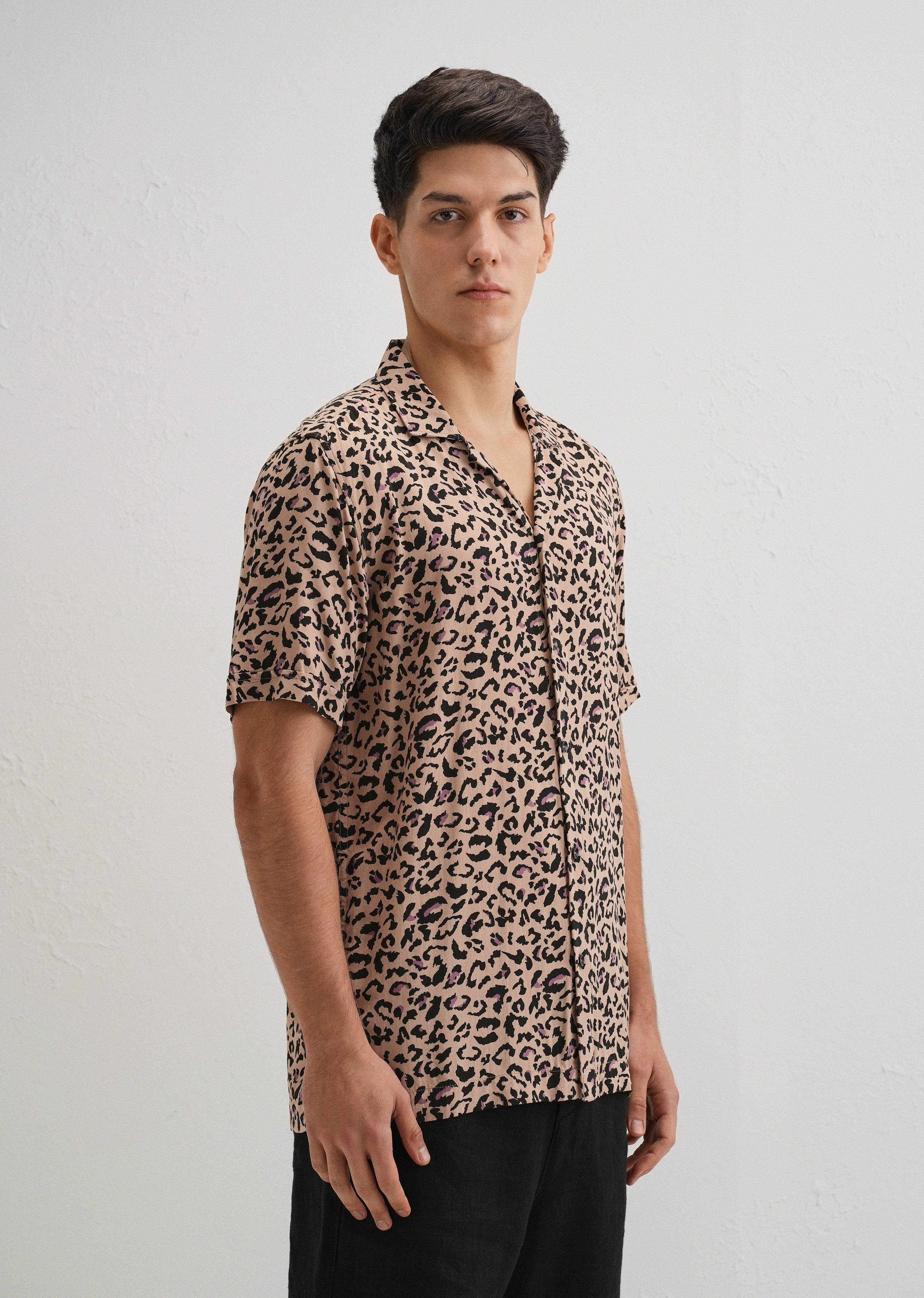 Animalistic Print Half sleeve shirt