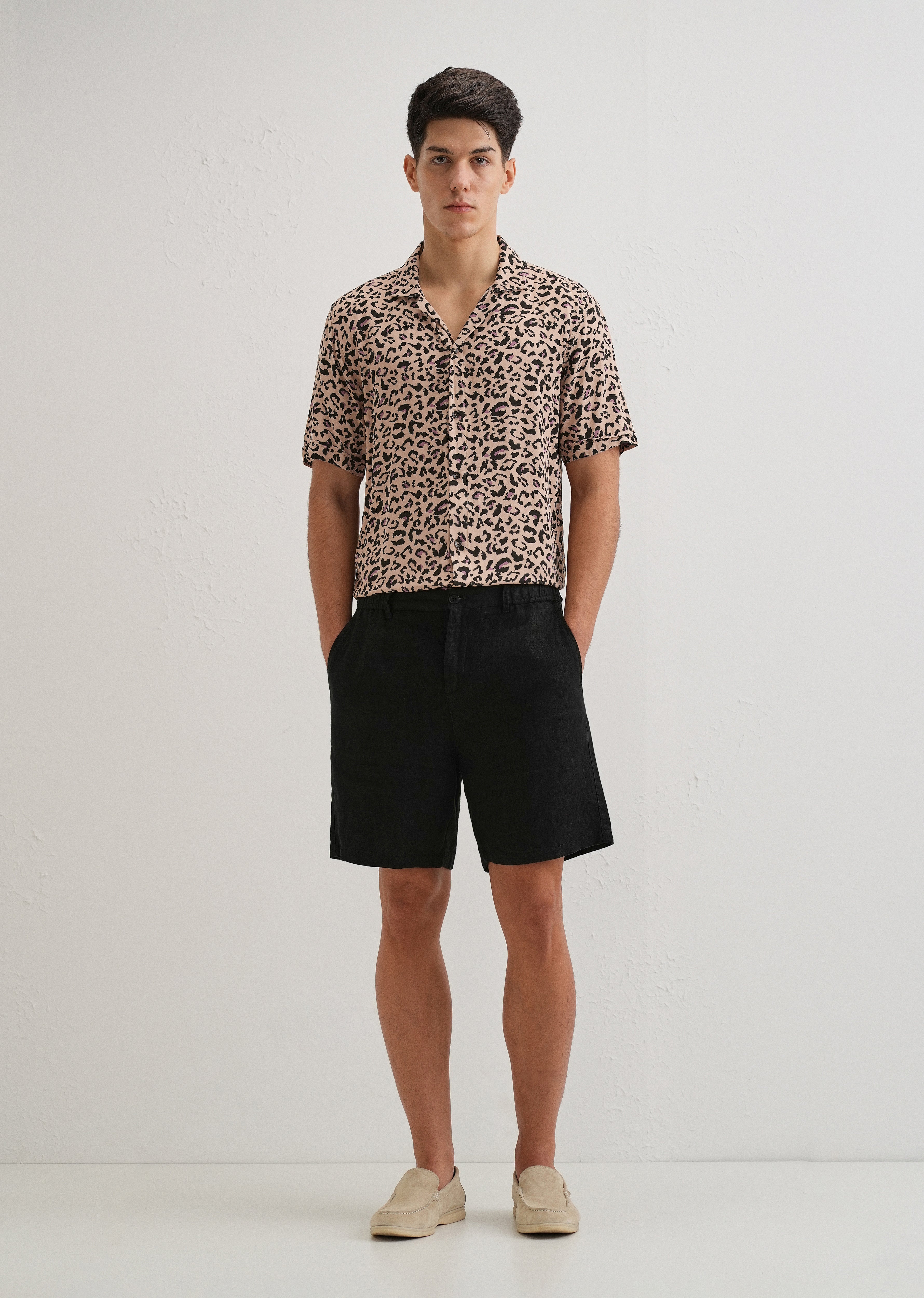 Animalistic Print Half sleeve shirt