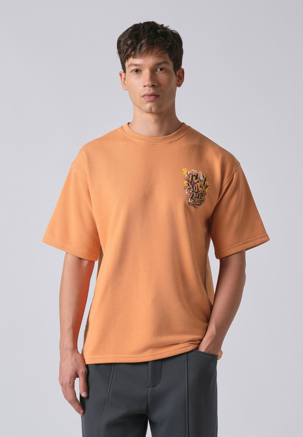 Apricot Orange Oversized T-shirt