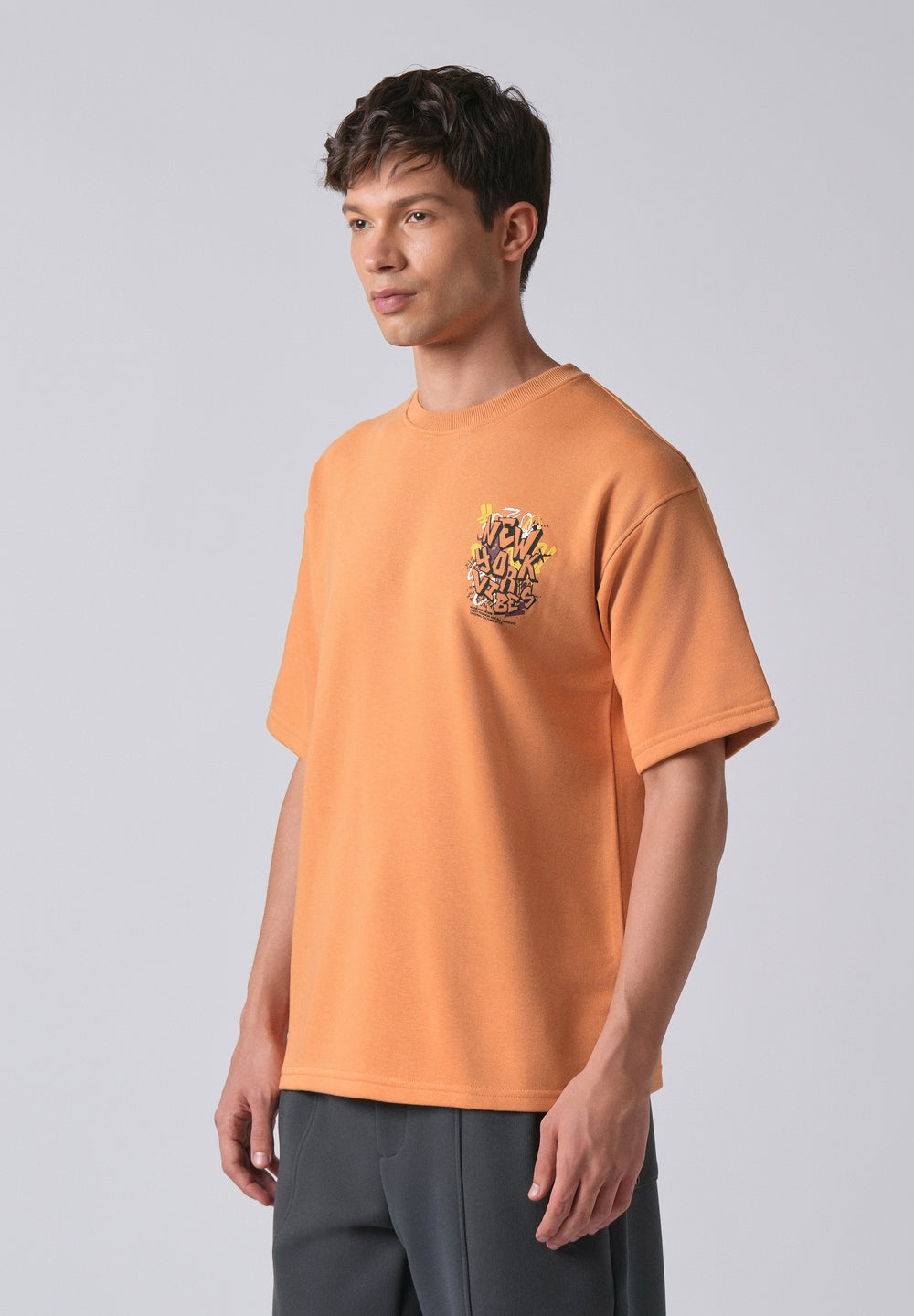 Apricot Orange Oversized T-shirt