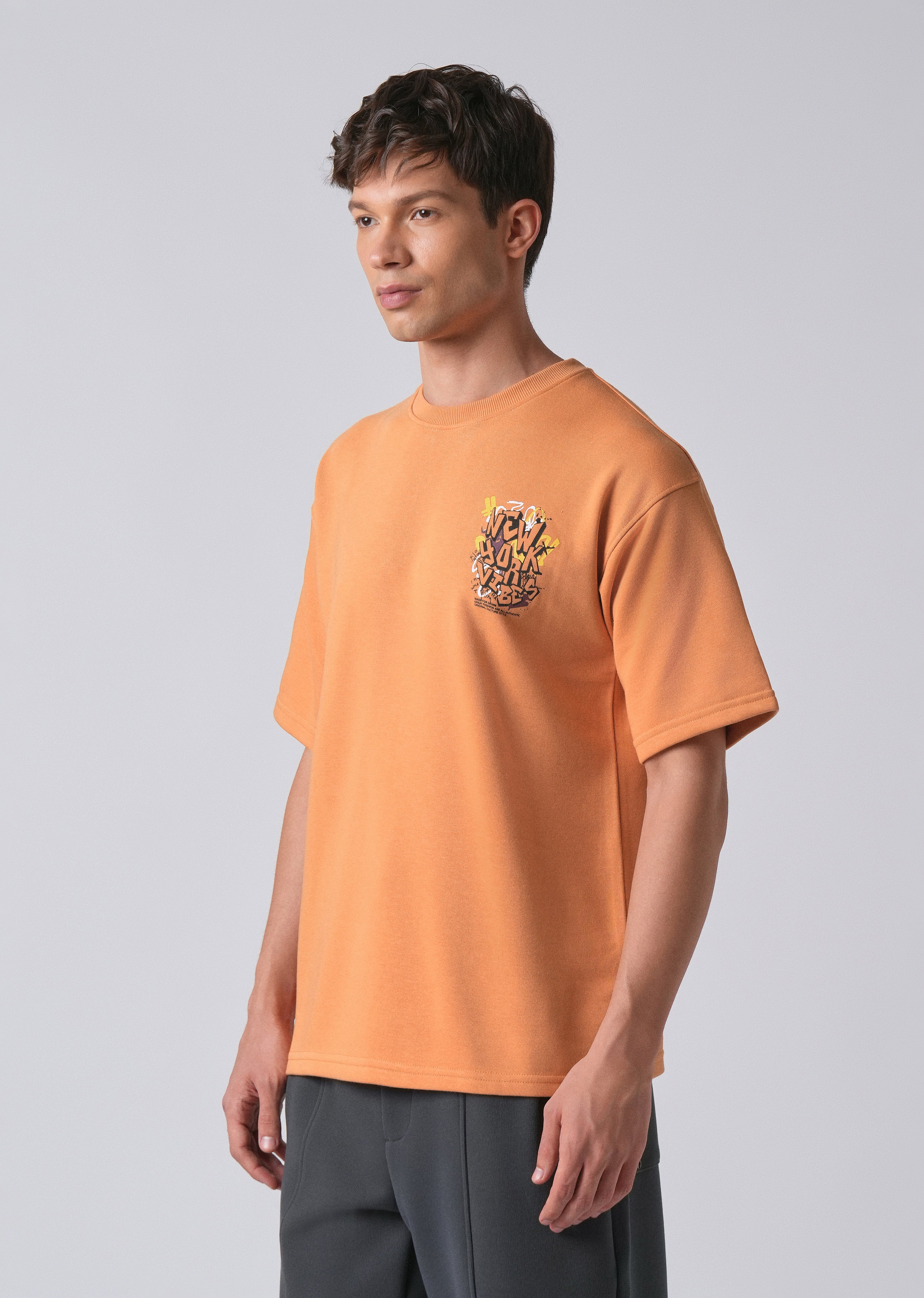Apricot Orange Oversized T-shirt