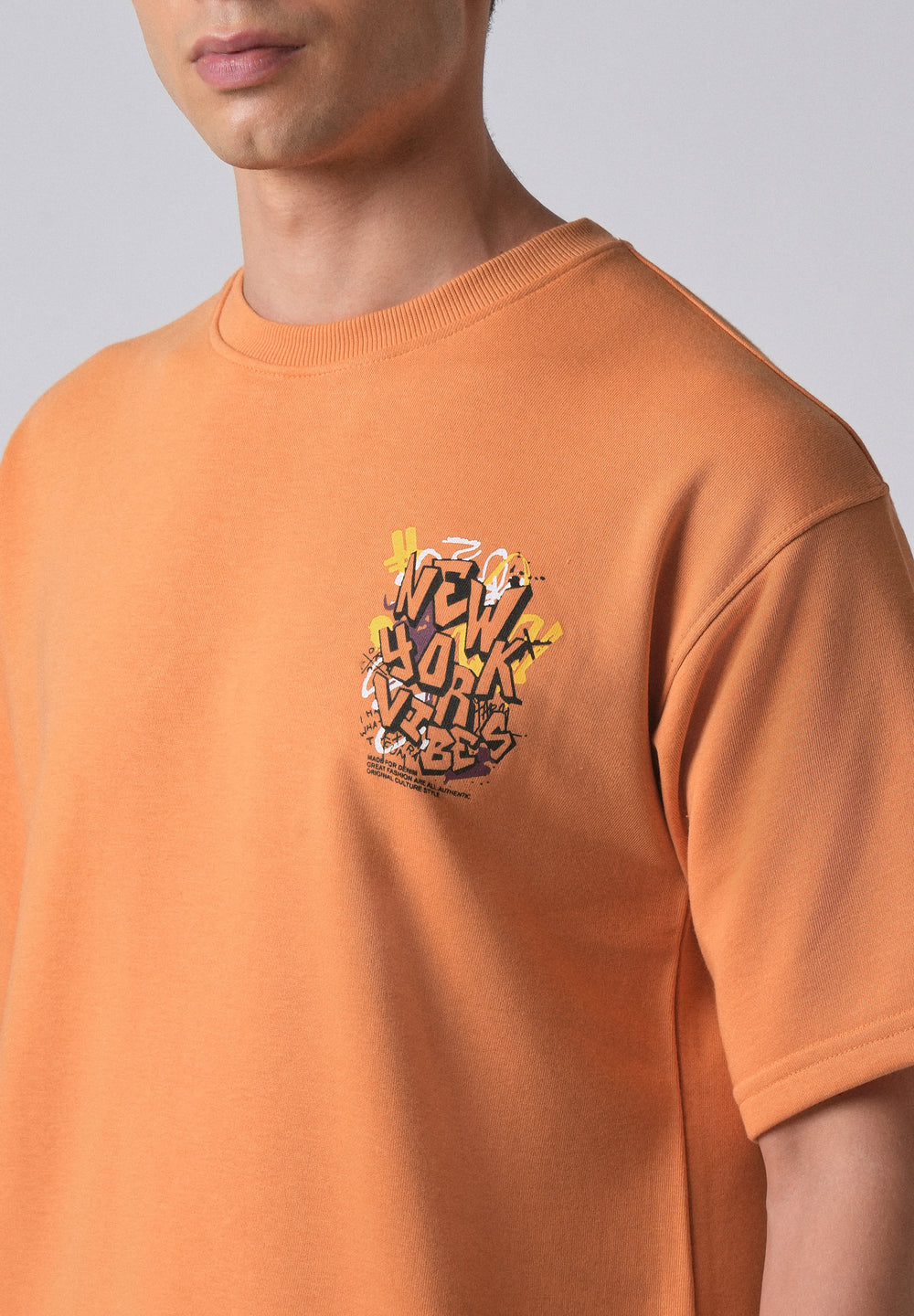 Apricot Orange Oversized T-shirt
