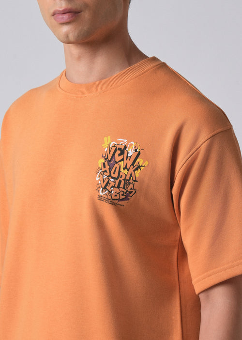 Apricot Orange Oversized T-shirt