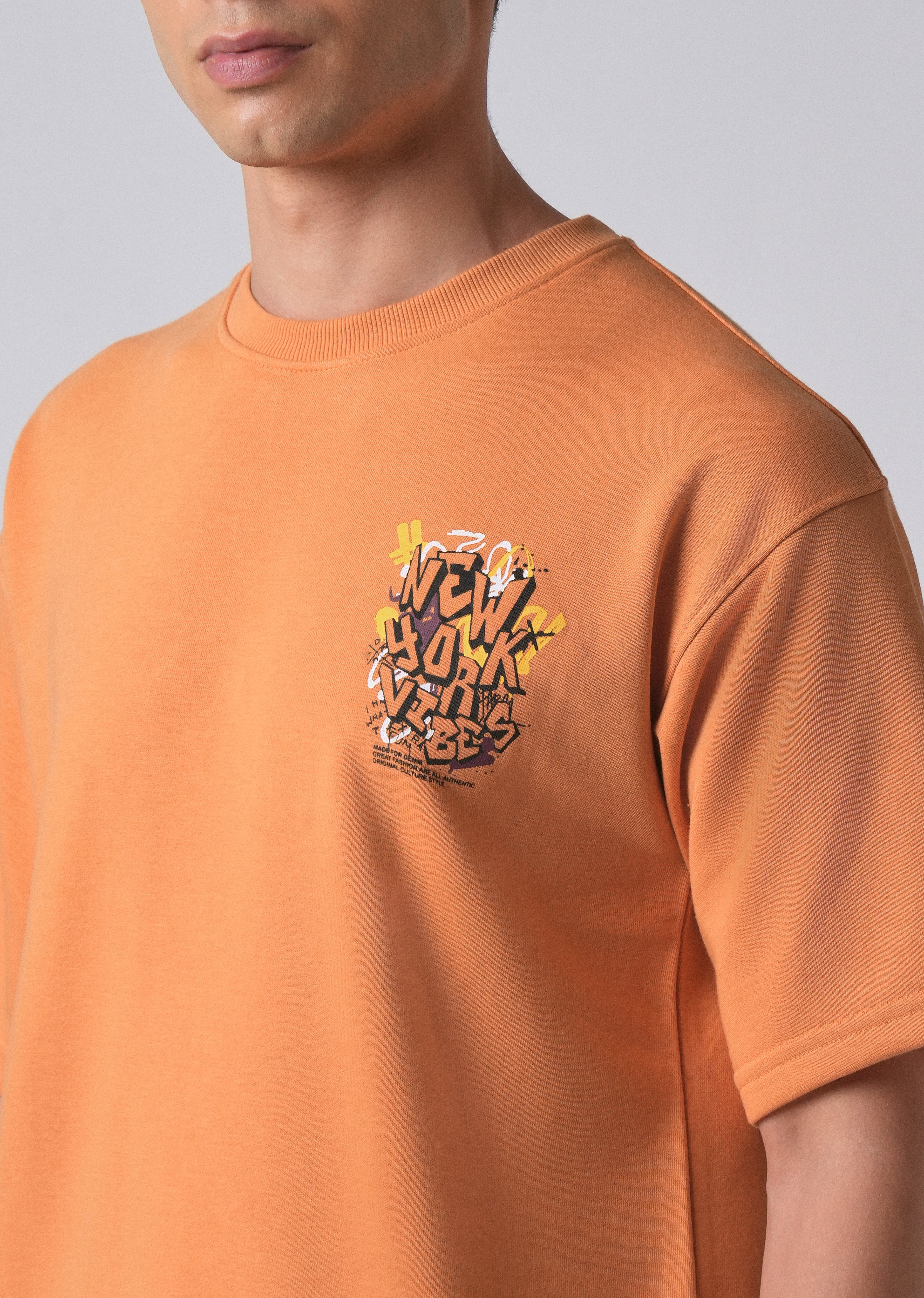 Apricot Orange Oversized T-shirt