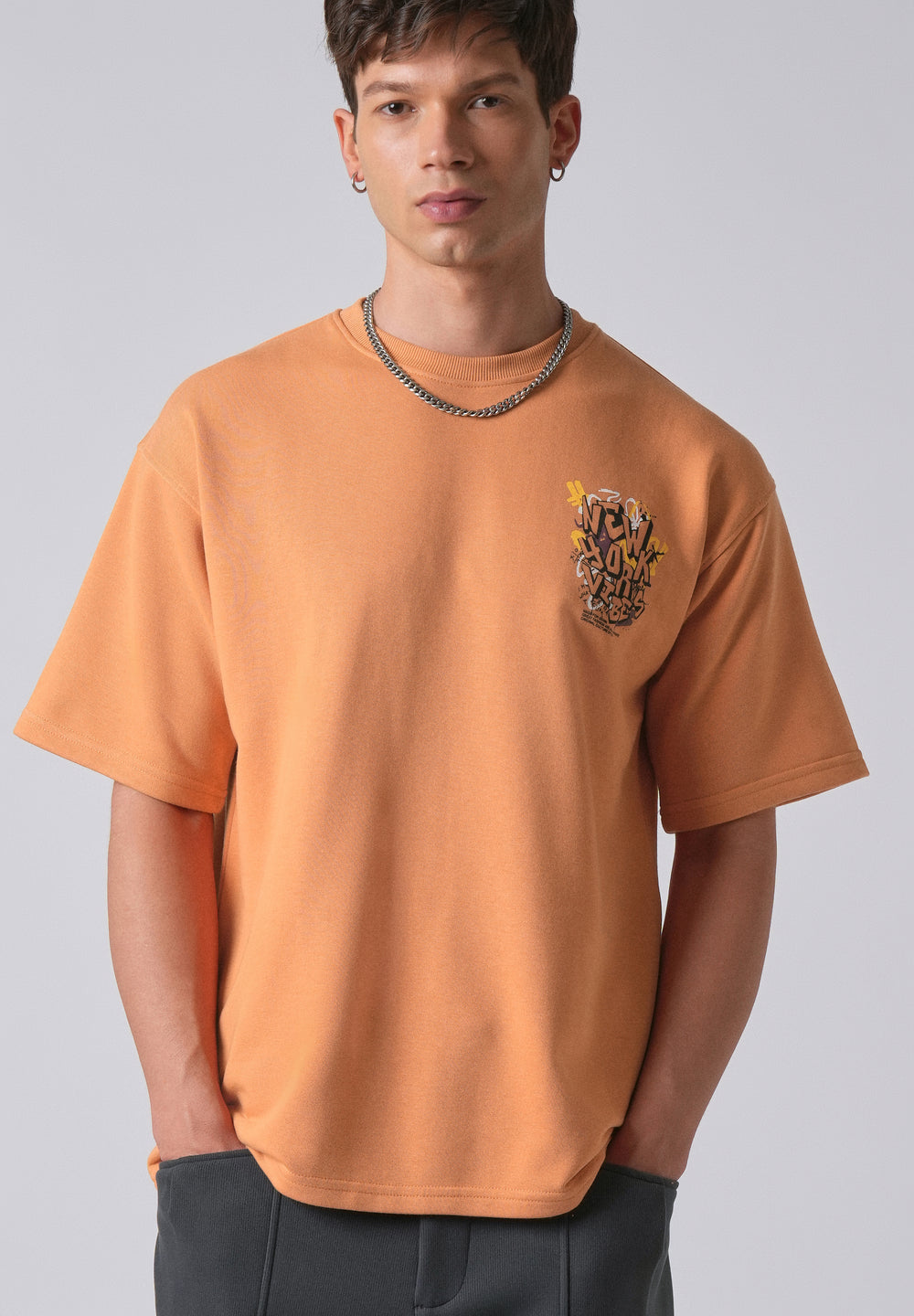 Apricot Orange Oversized T-shirt