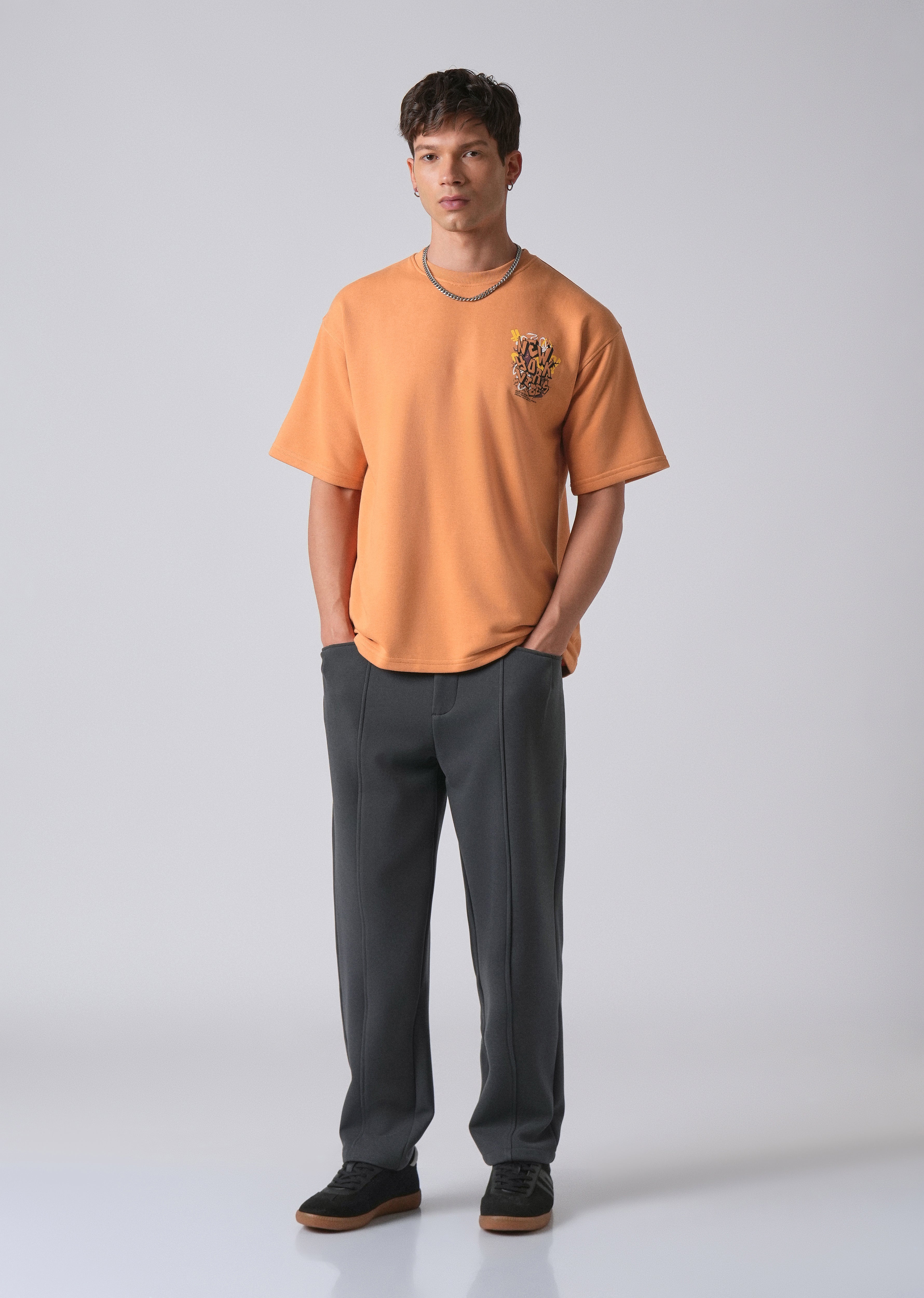 Apricot Orange Oversized T-shirt