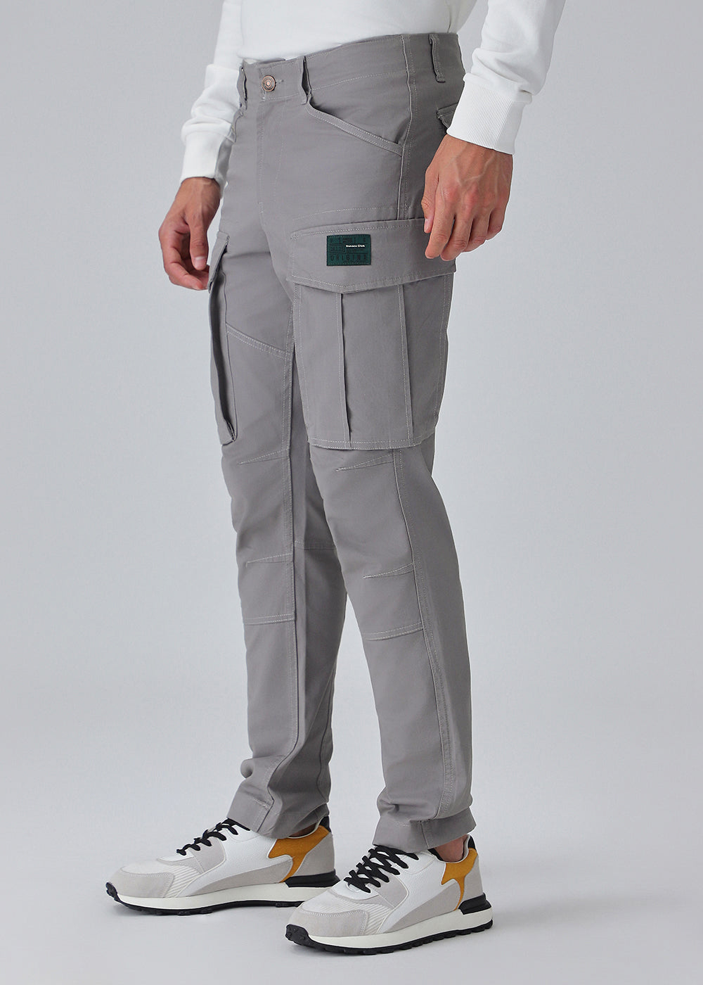 Aqua Gray Cargo Pant