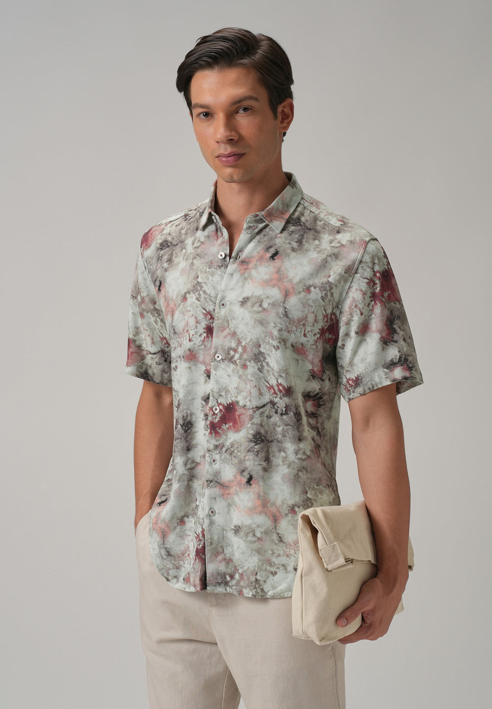 Aquarelle Abstract Half Sleeve shirt