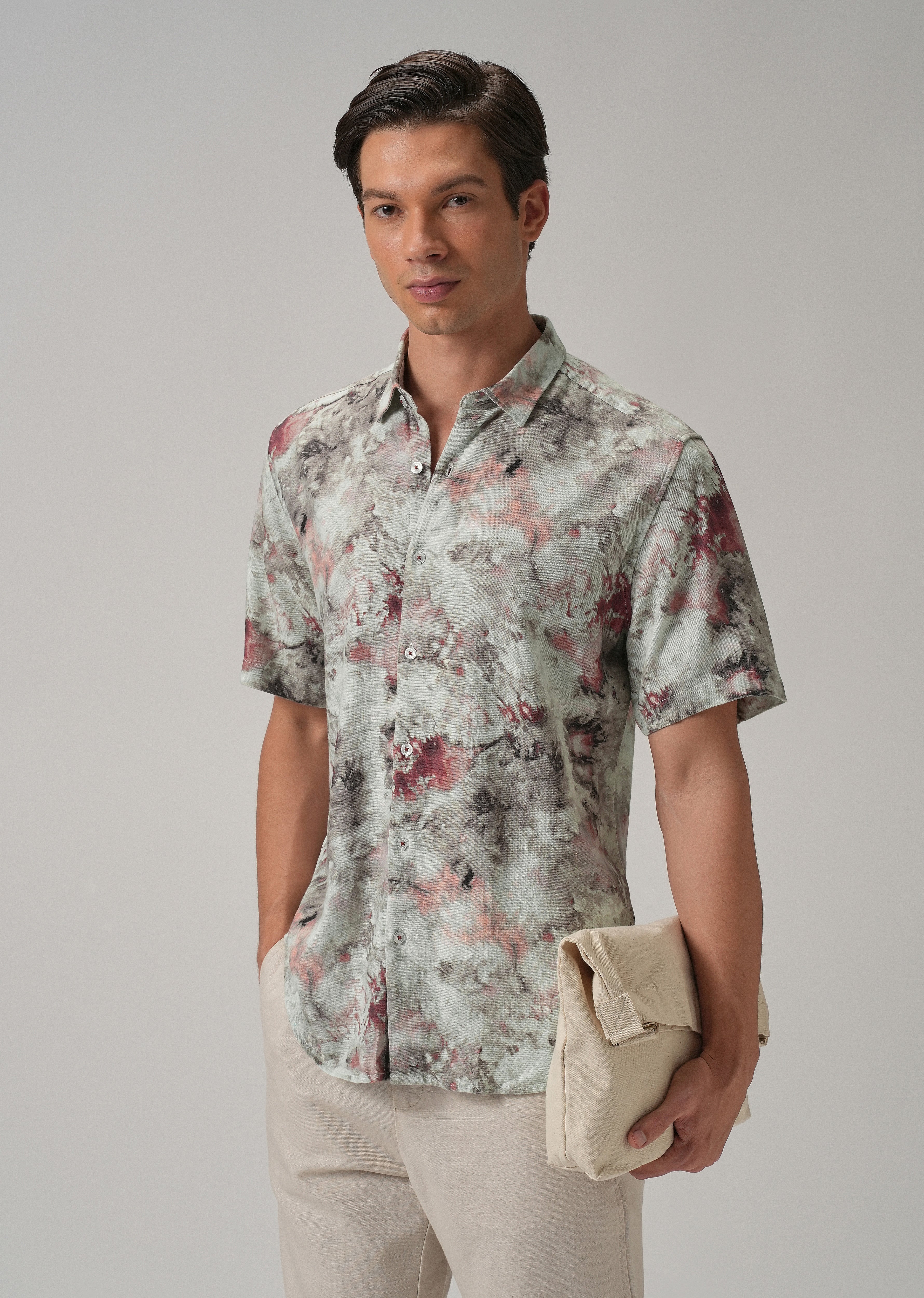 Aquarelle Abstract Half Sleeve shirt