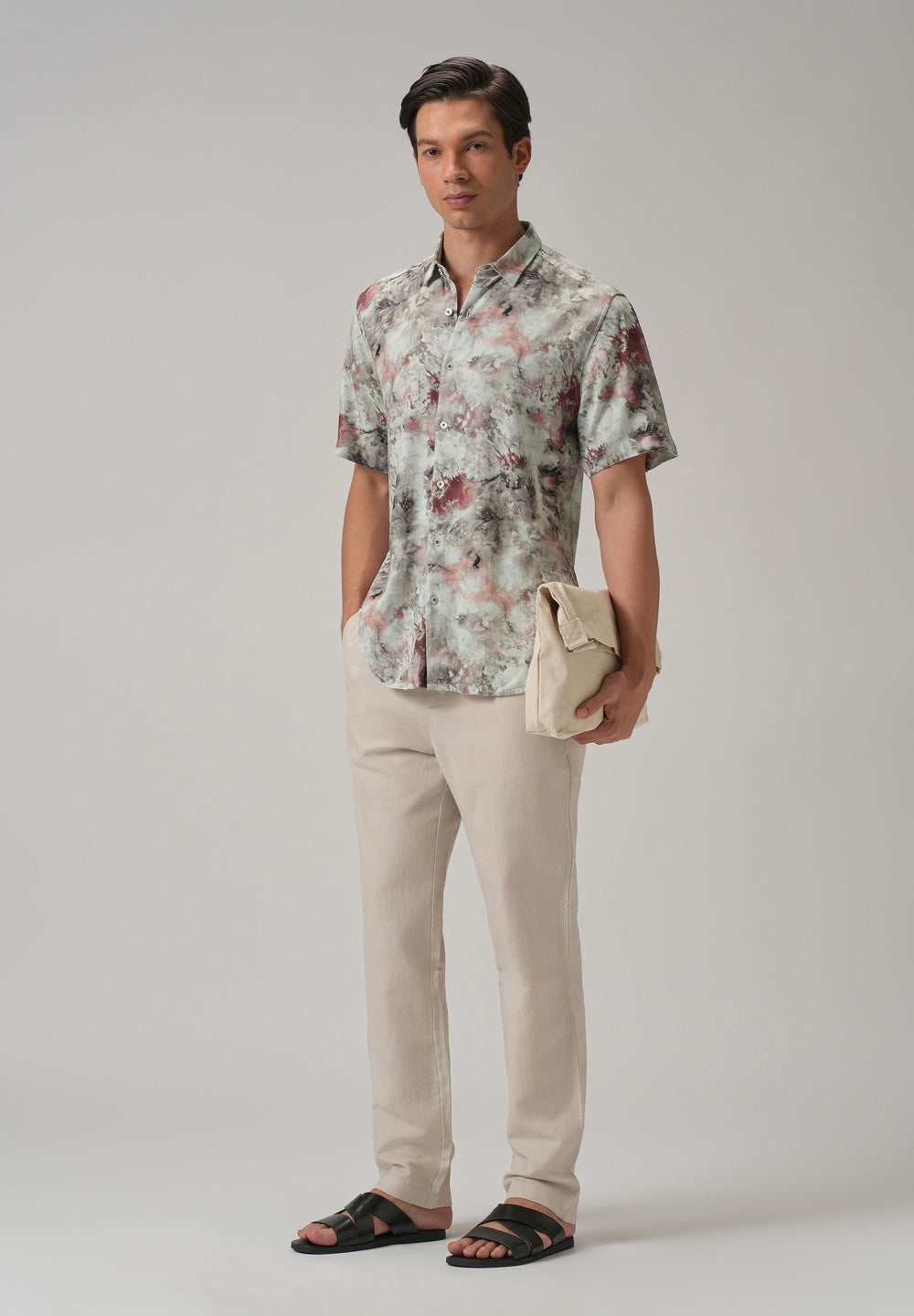 Aquarelle Abstract Half Sleeve shirt