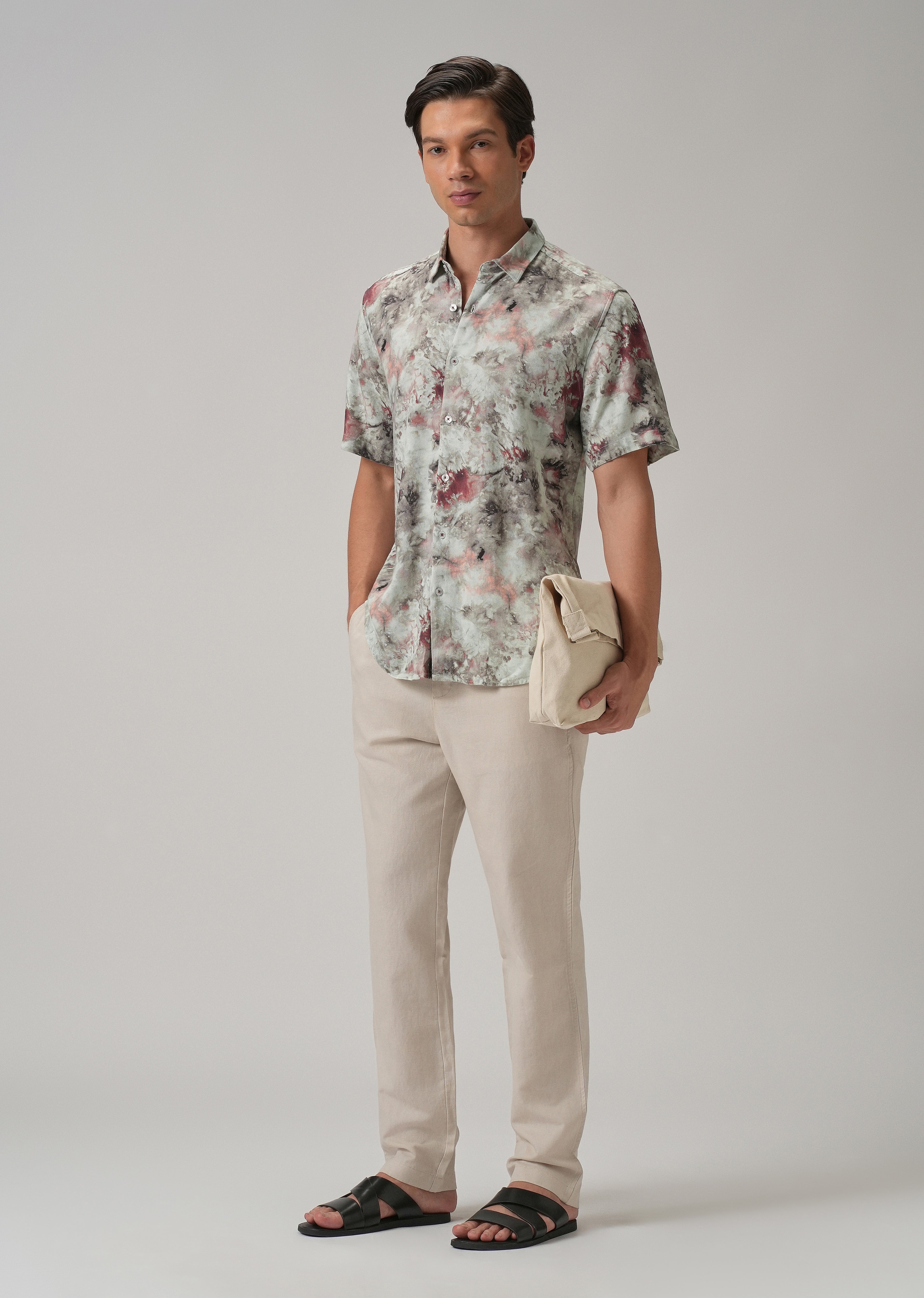 Aquarelle Abstract Half Sleeve shirt