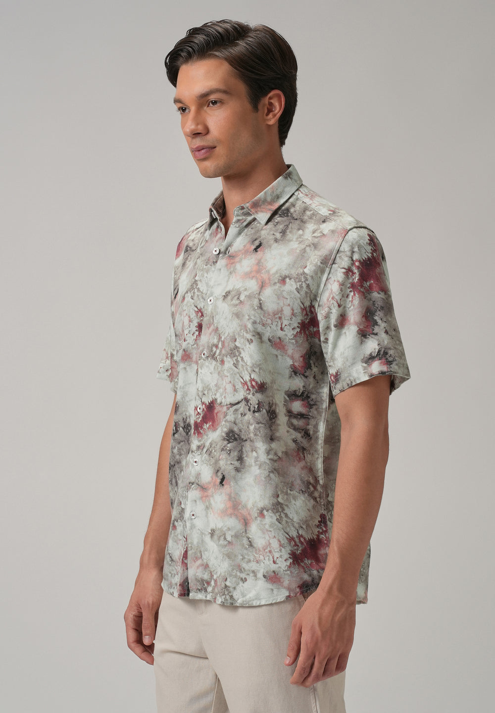 Aquarelle Abstract Half Sleeve shirt