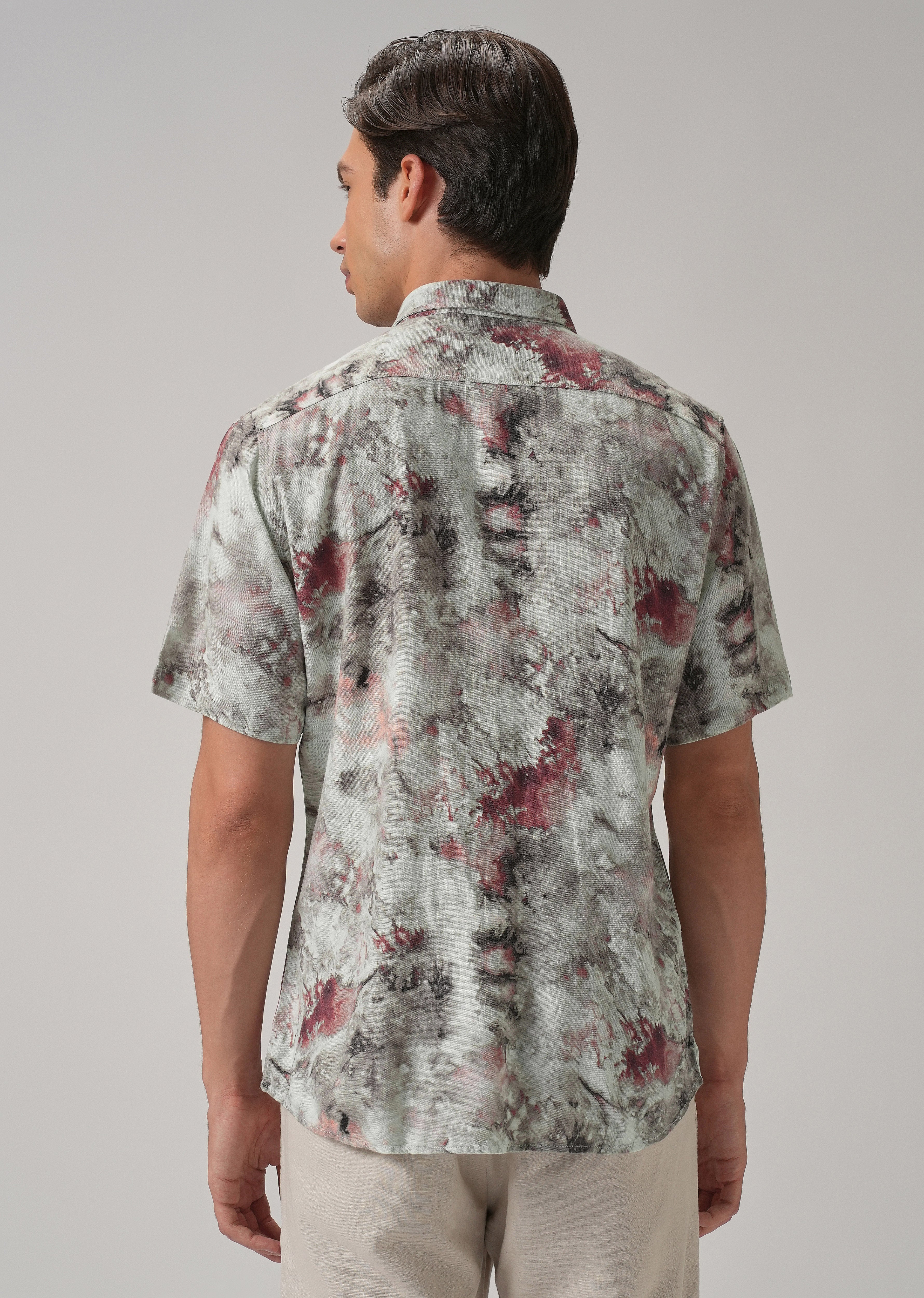 Aquarelle Abstract Half Sleeve shirt