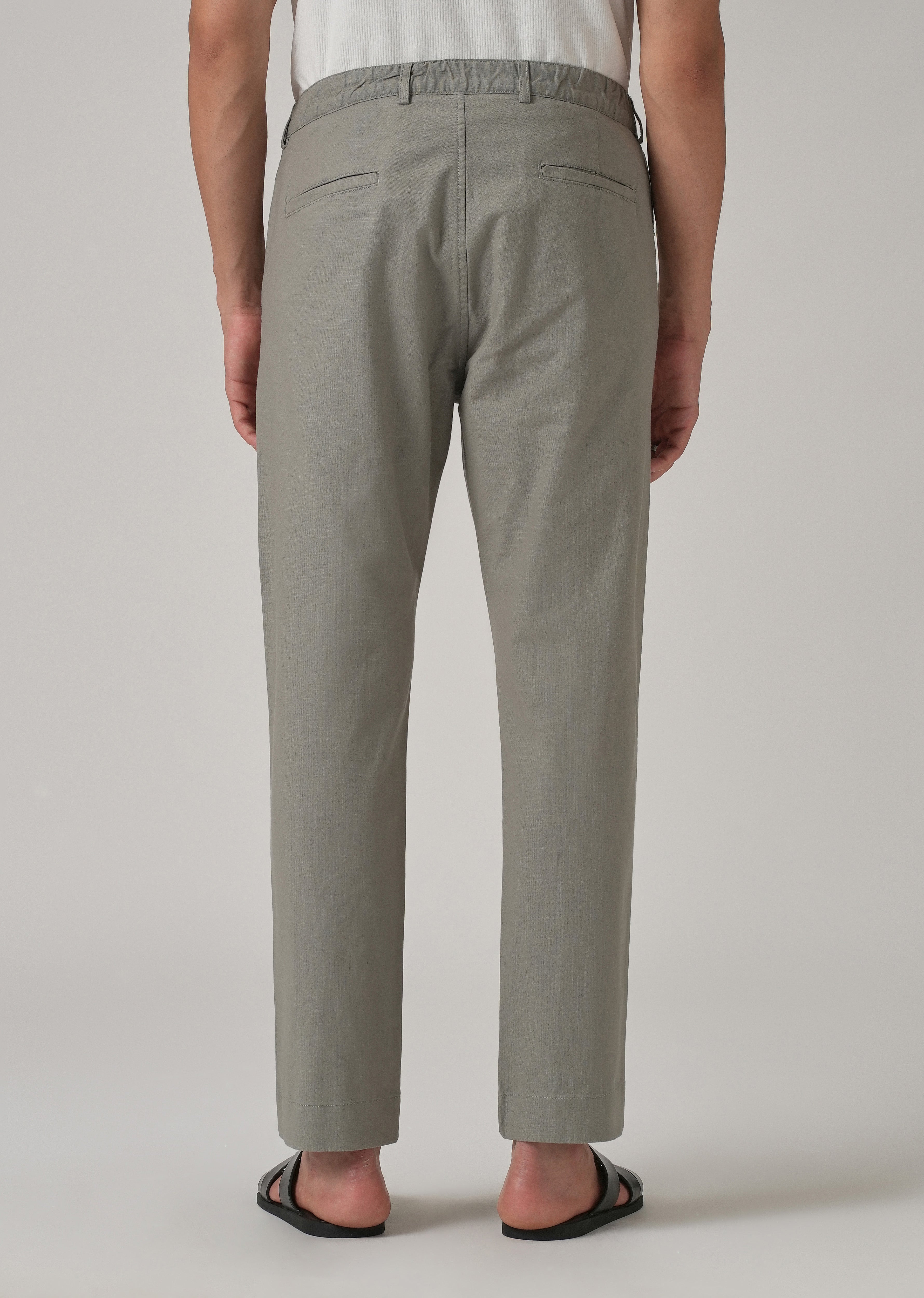 Ash Grey Cotton Trouser