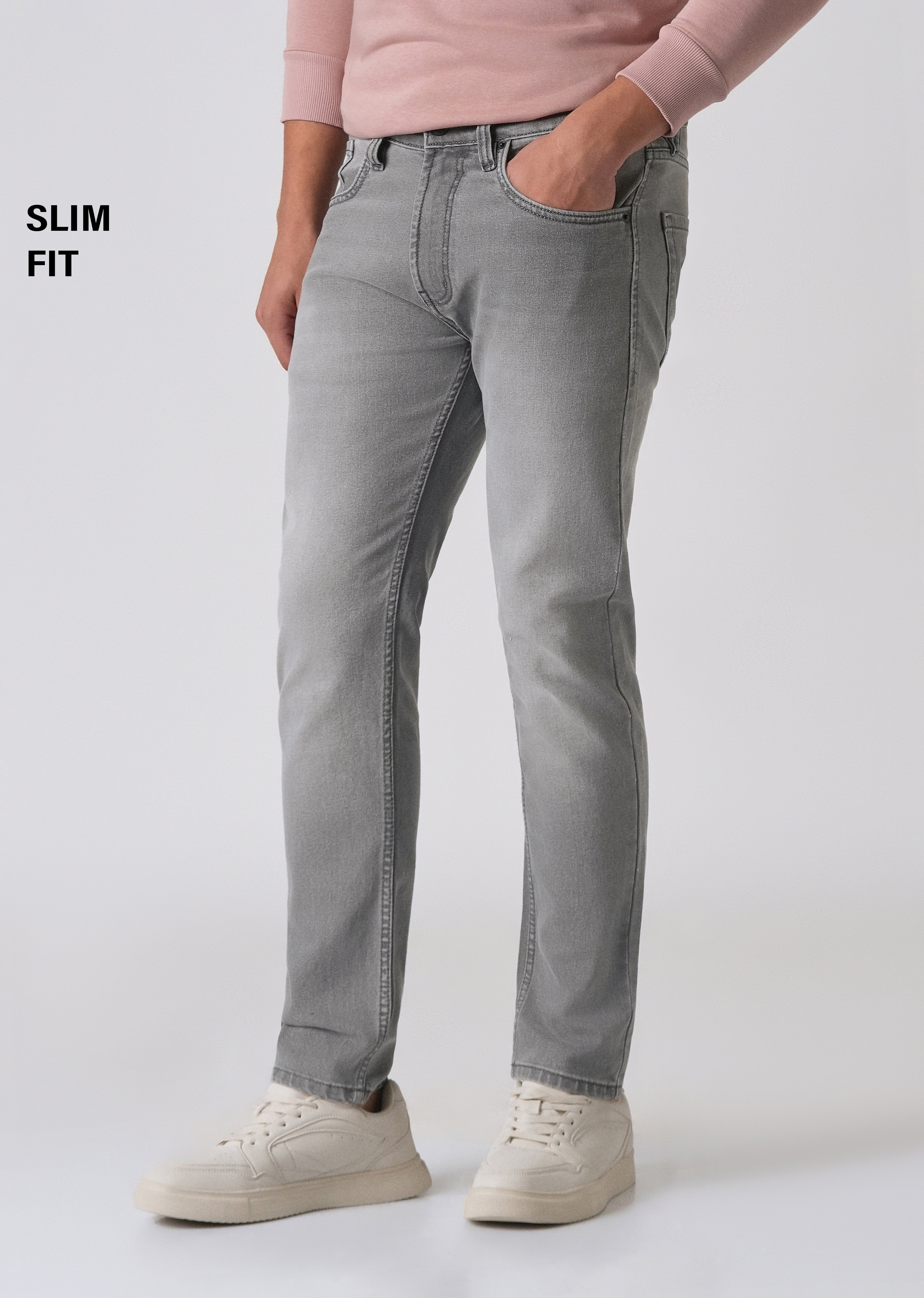 Aura Gray Slim fit Jeans