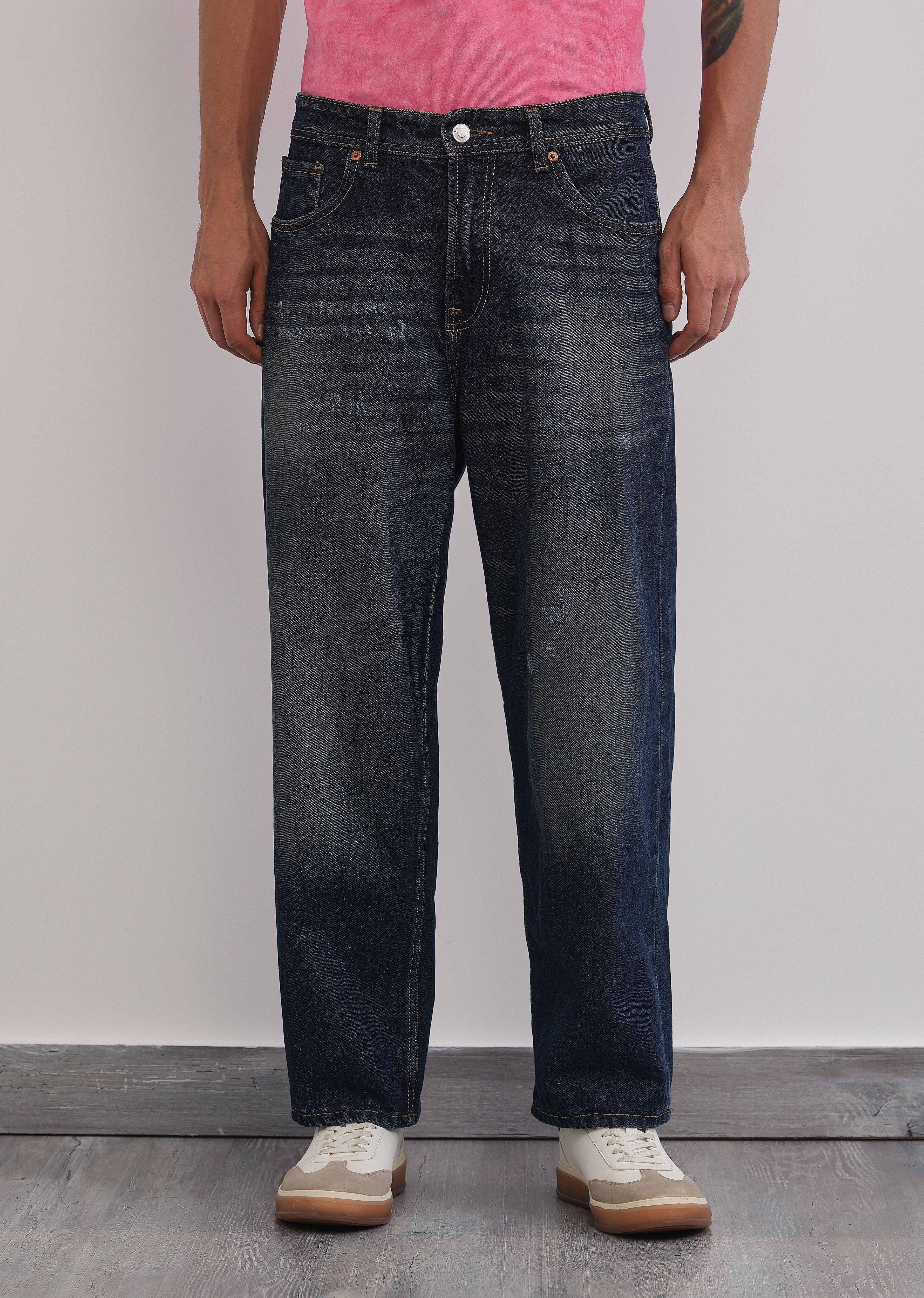 Baggy Fit Classic Dark Blue Jeans