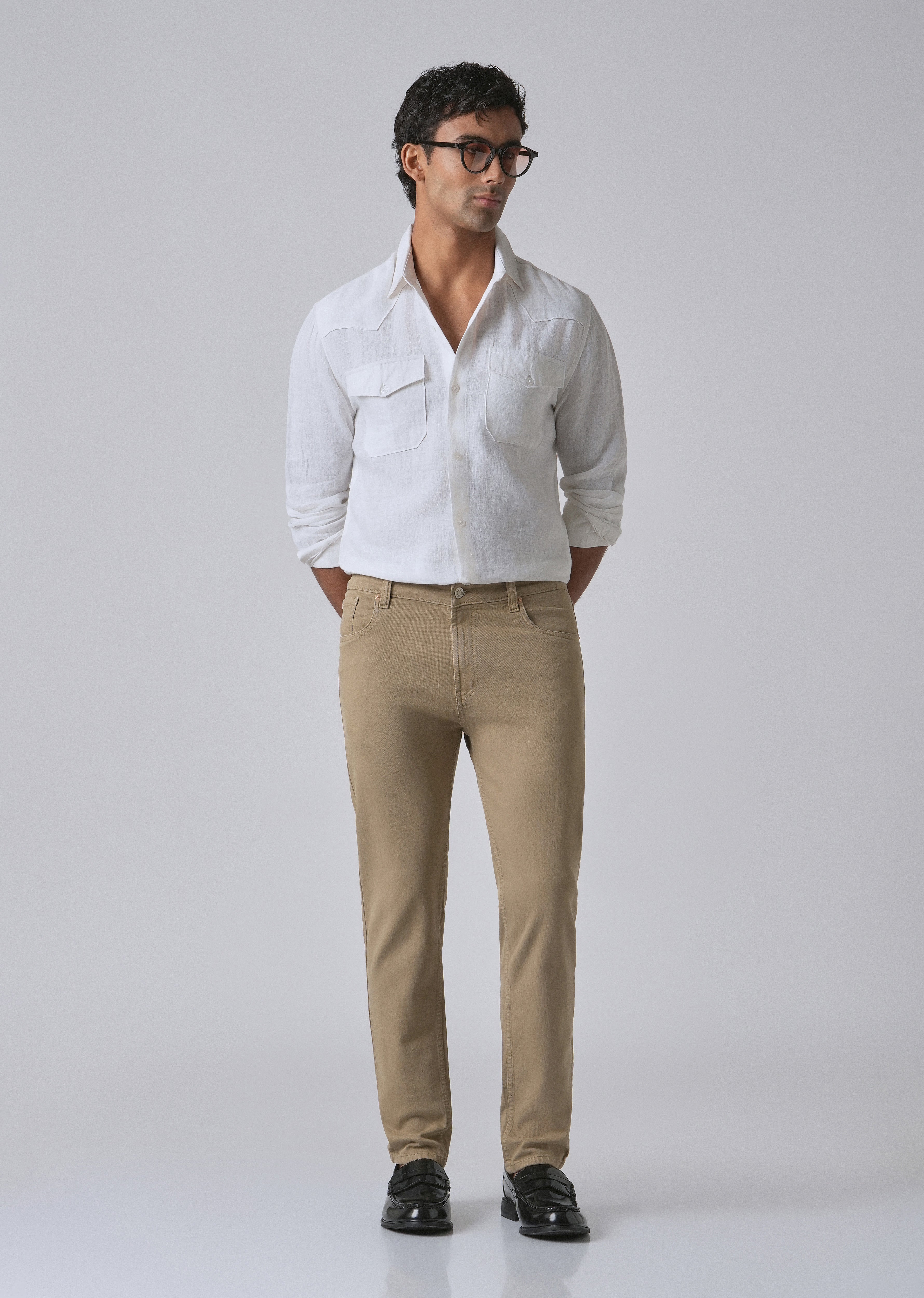 Barley Tan Ankle Slim Fit Jeans