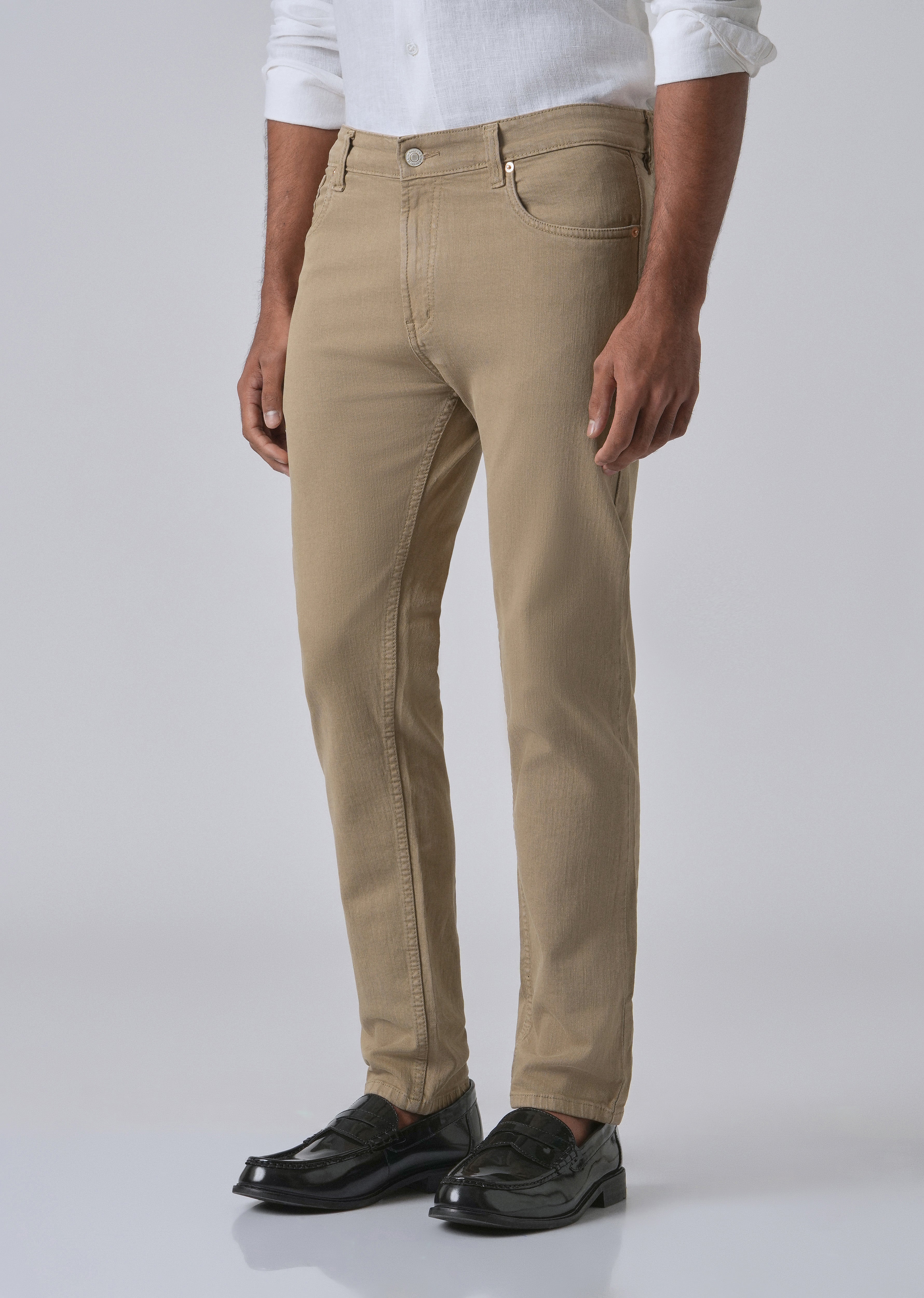 Barley Tan Ankle Slim Fit Jeans
