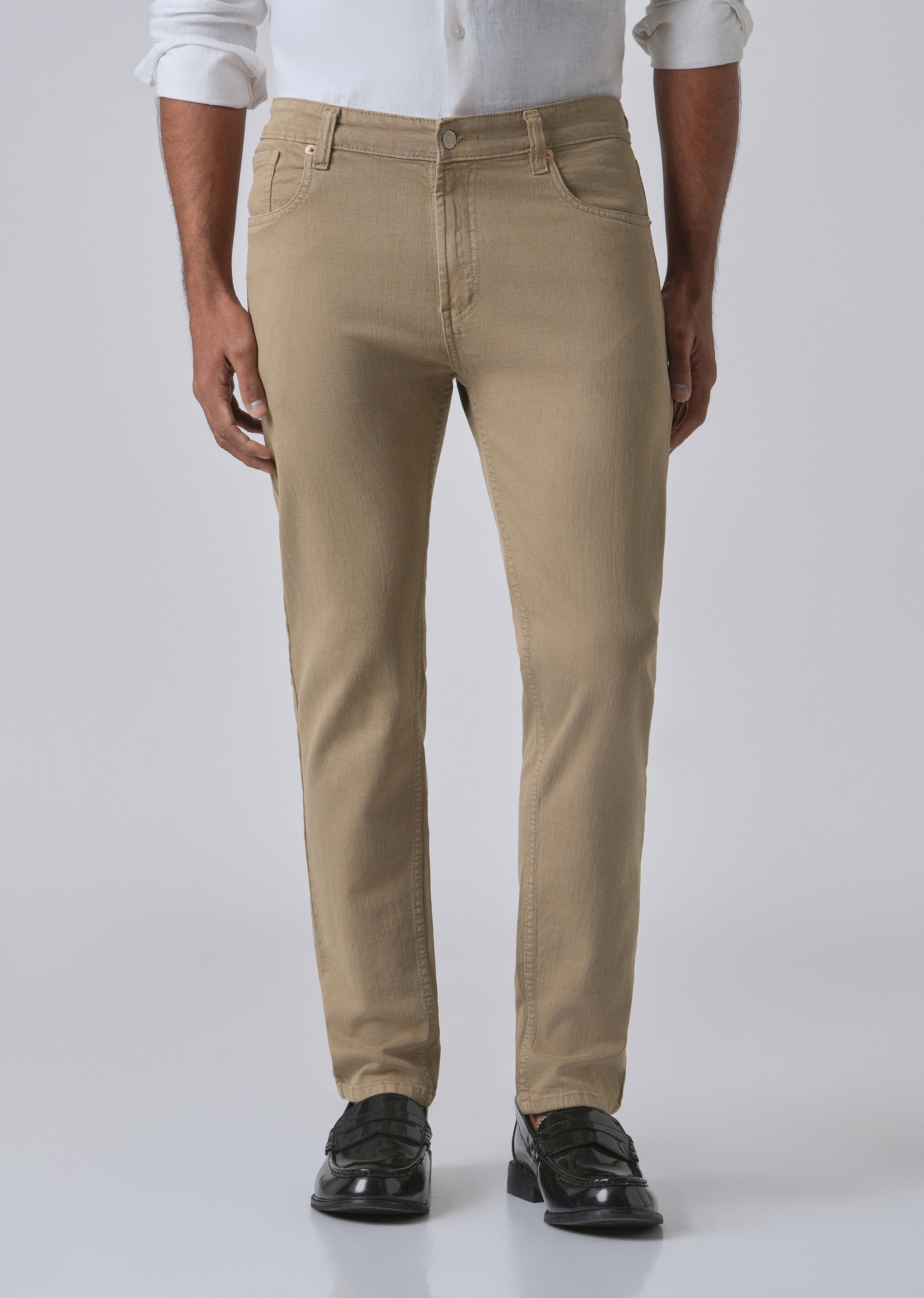 Barley Tan Ankle Slim Fit Jeans