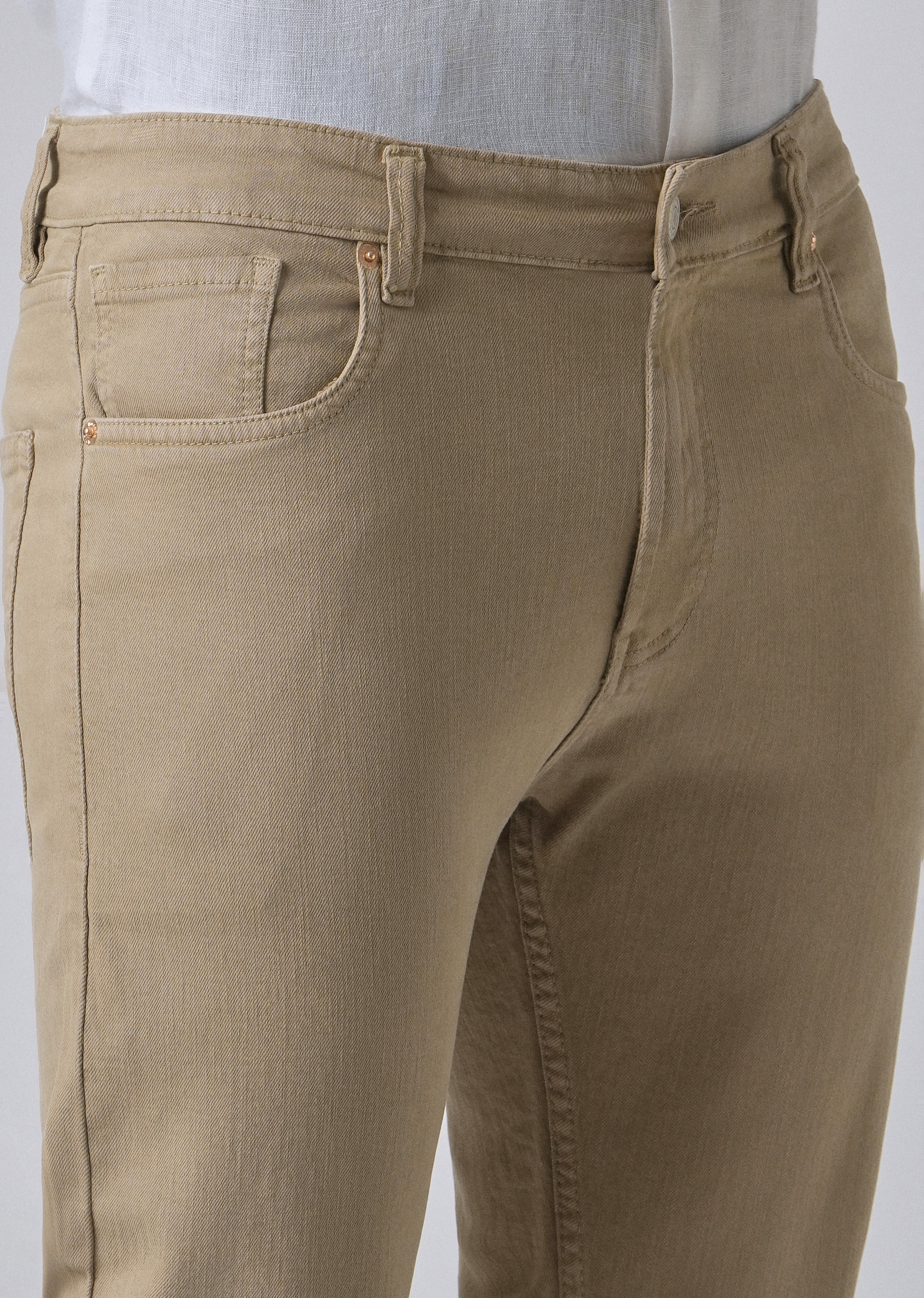 Barley Tan Ankle Slim Fit Jeans