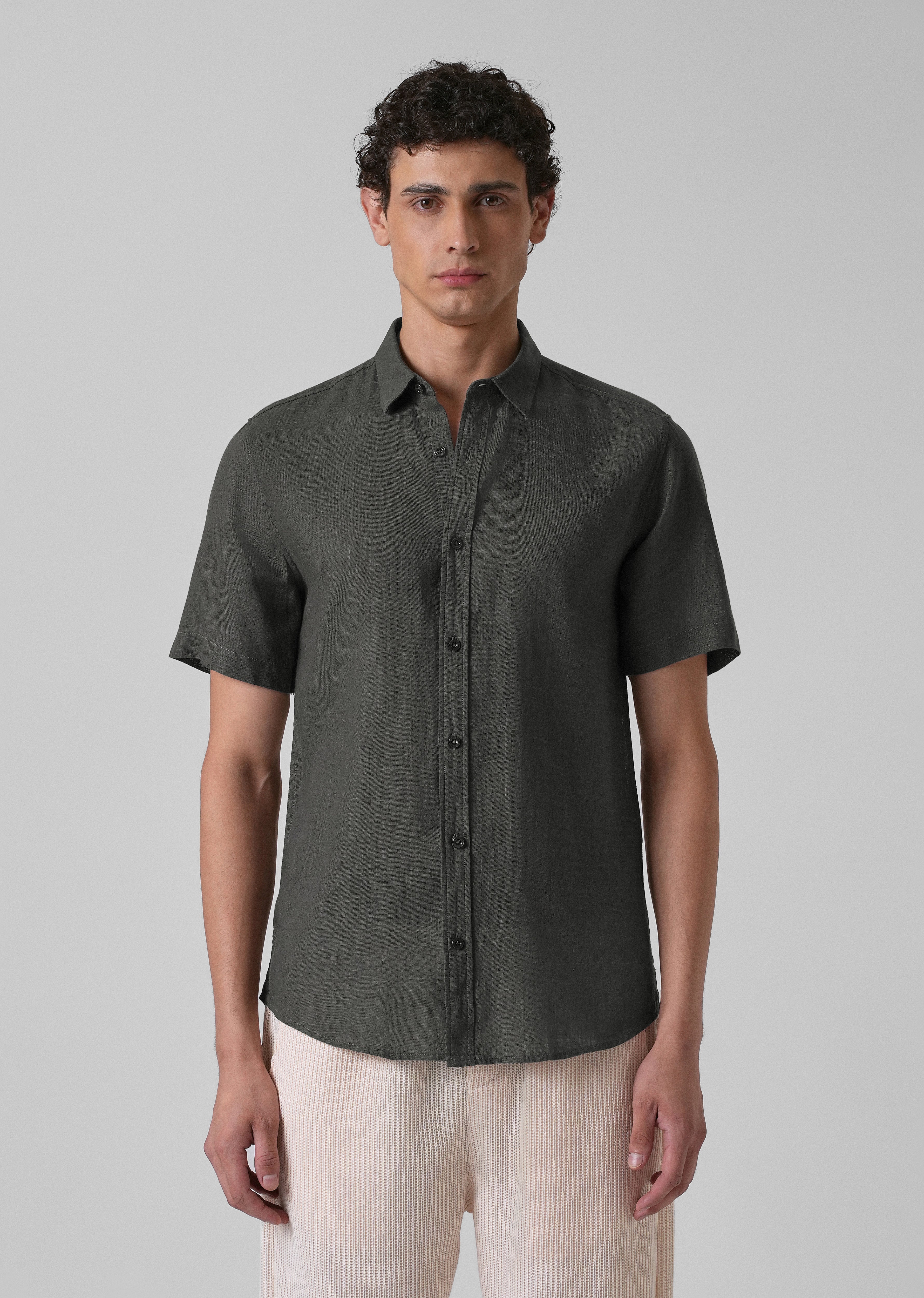 Batiste Gray Linen shirt