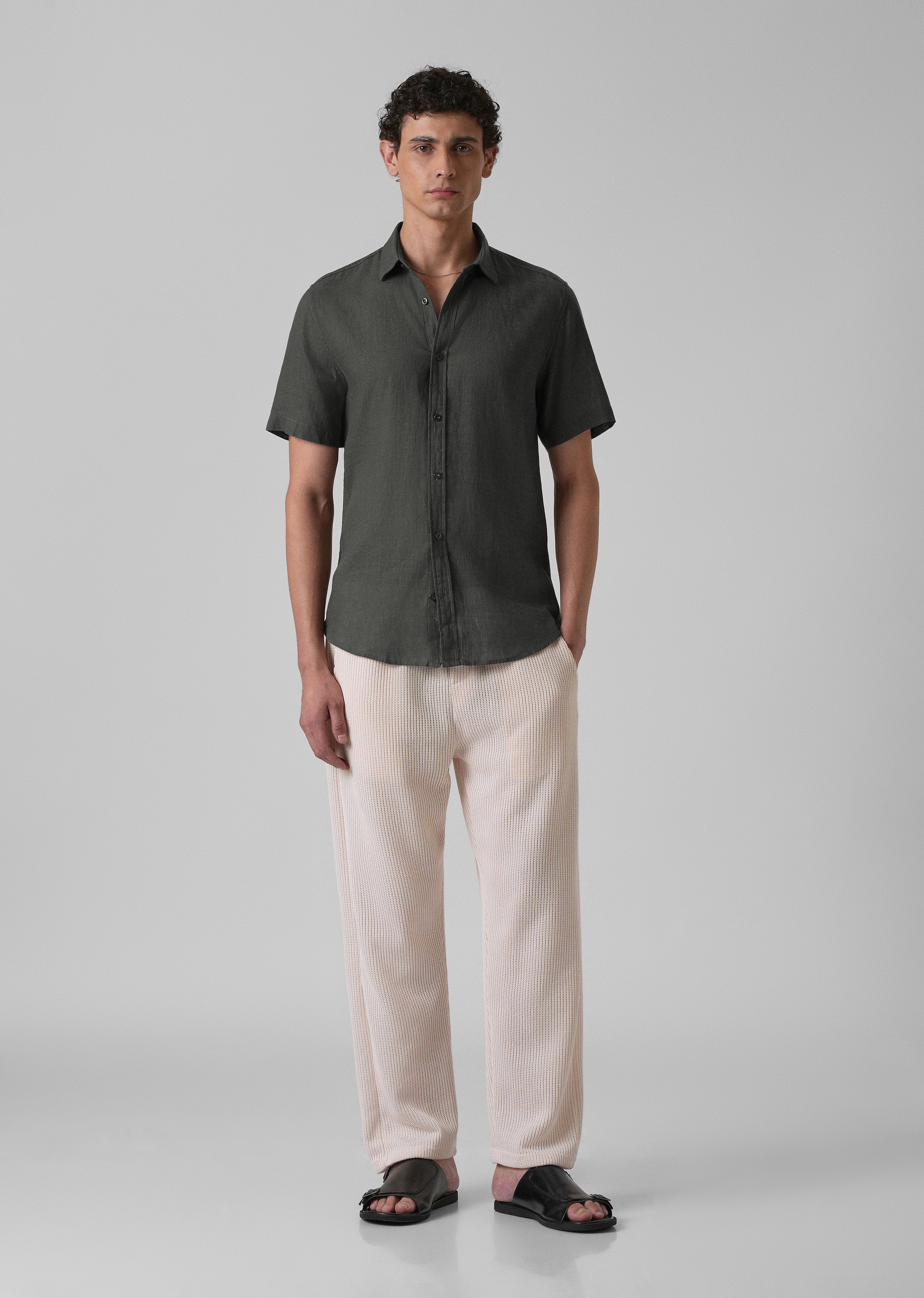 Batiste Gray Linen shirt