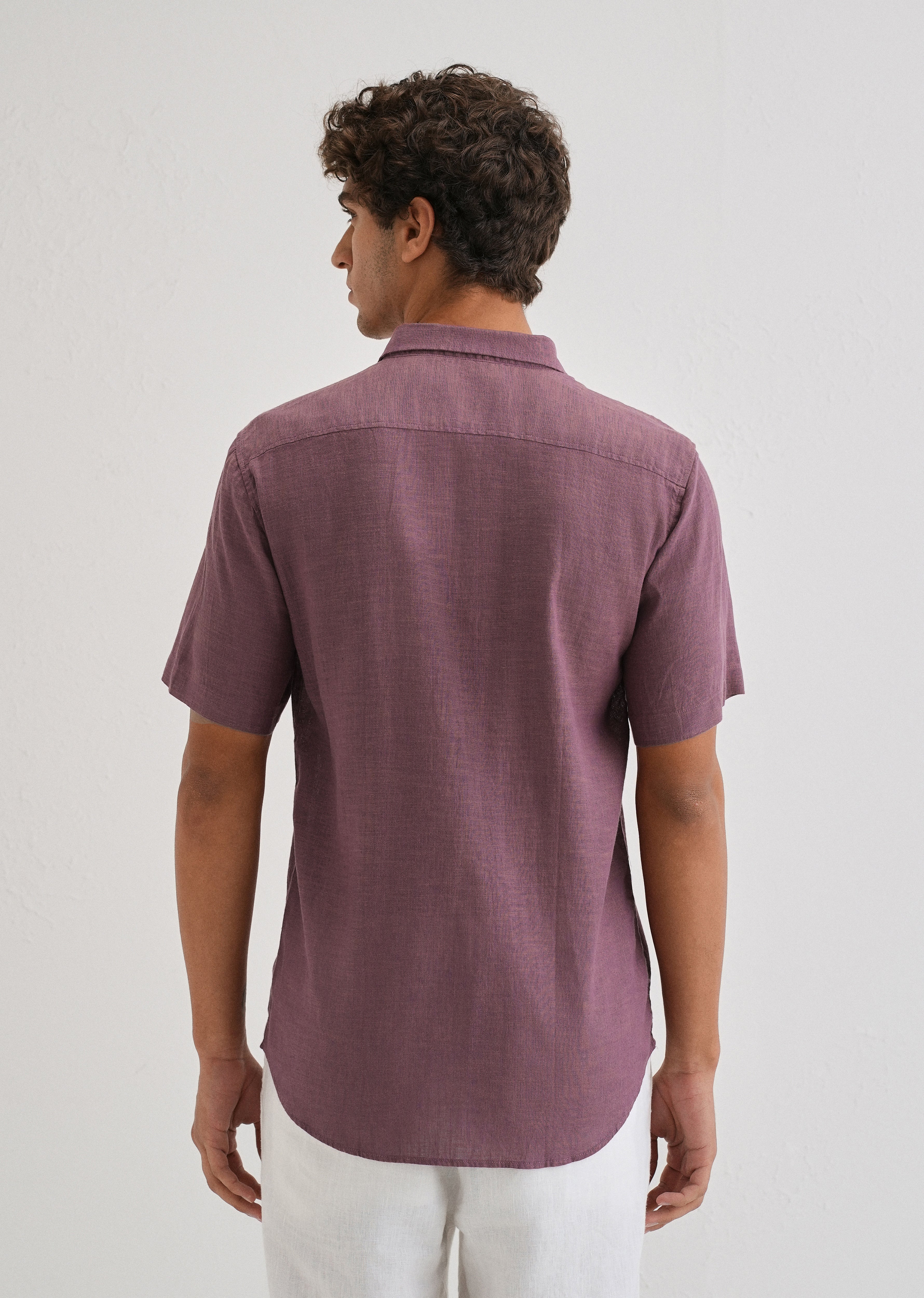 Batiste Violet Linen shirt