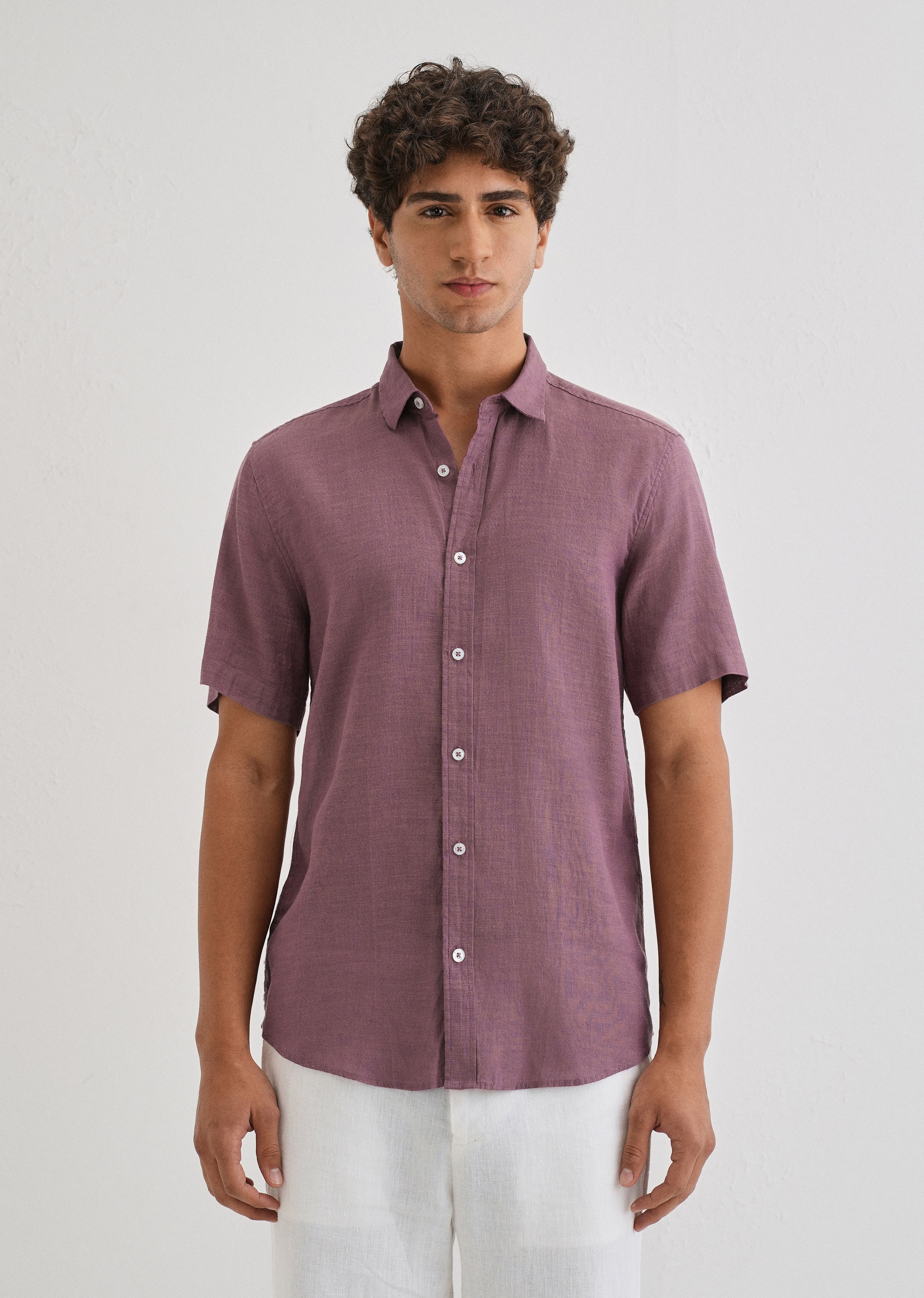 Batiste Violet Linen shirt