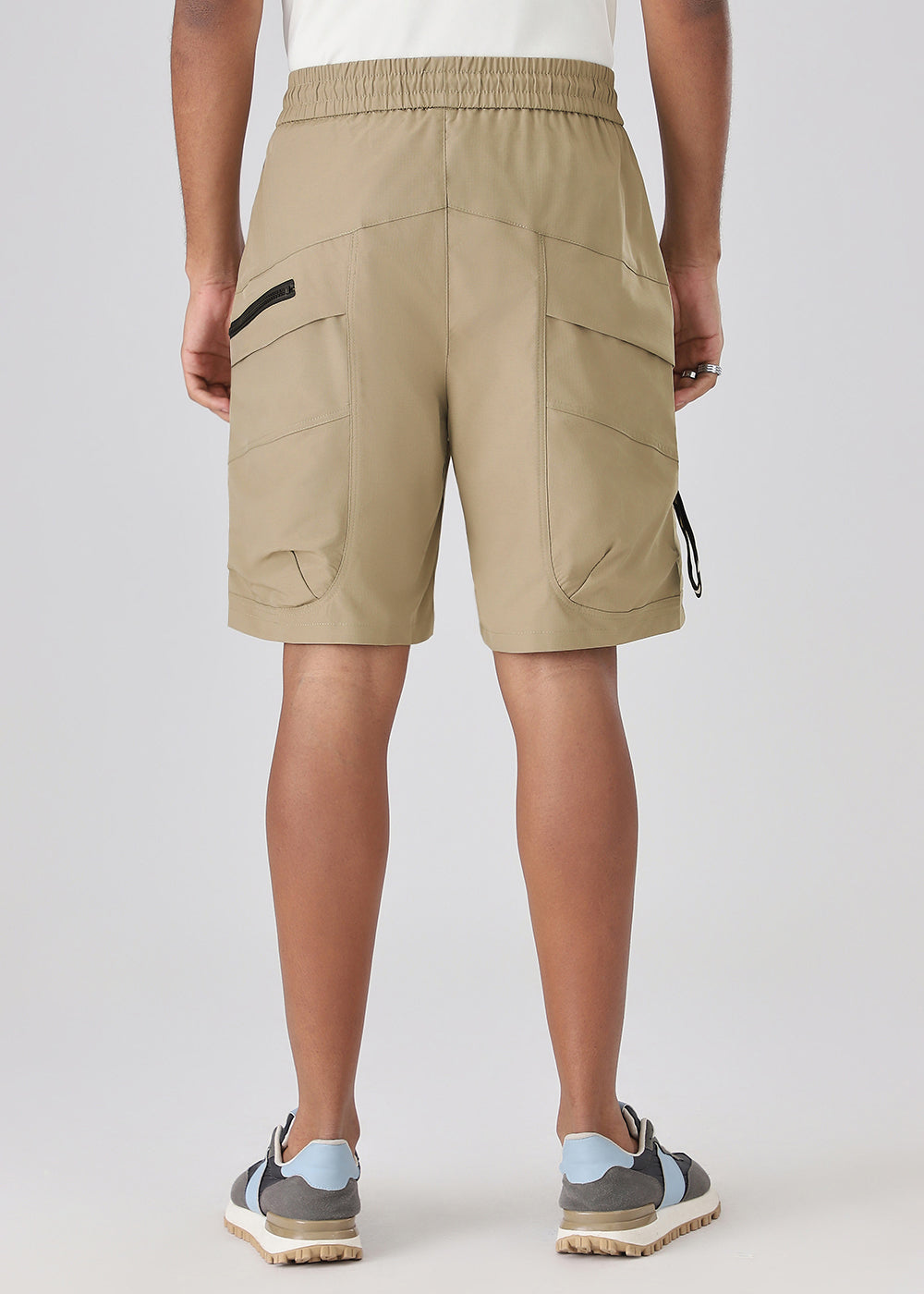Beige Cargo Shorts
